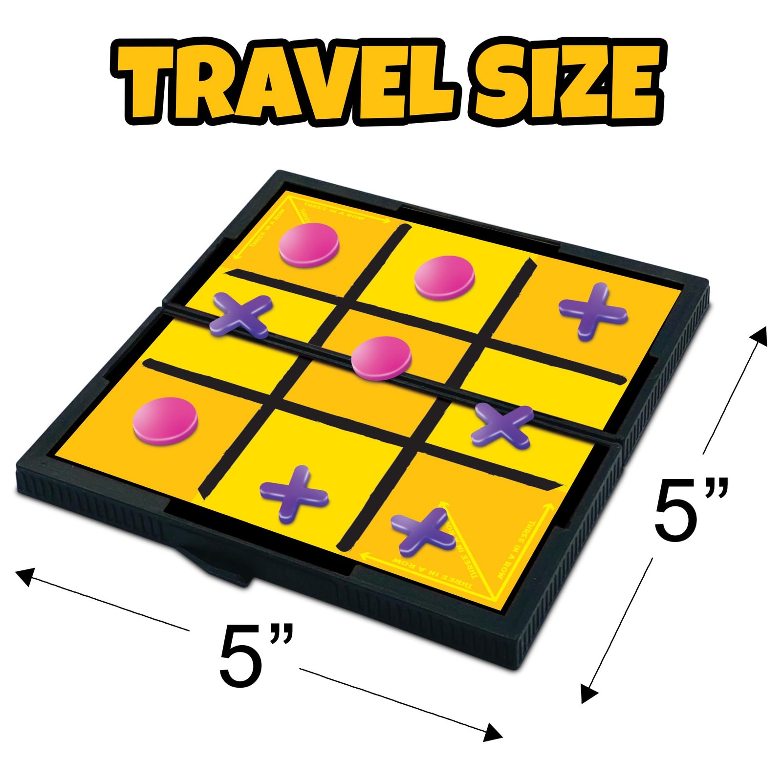 Magnetic Board Travel Games Set – Includes 12 Retro Fun Games – 5″ Compact De…