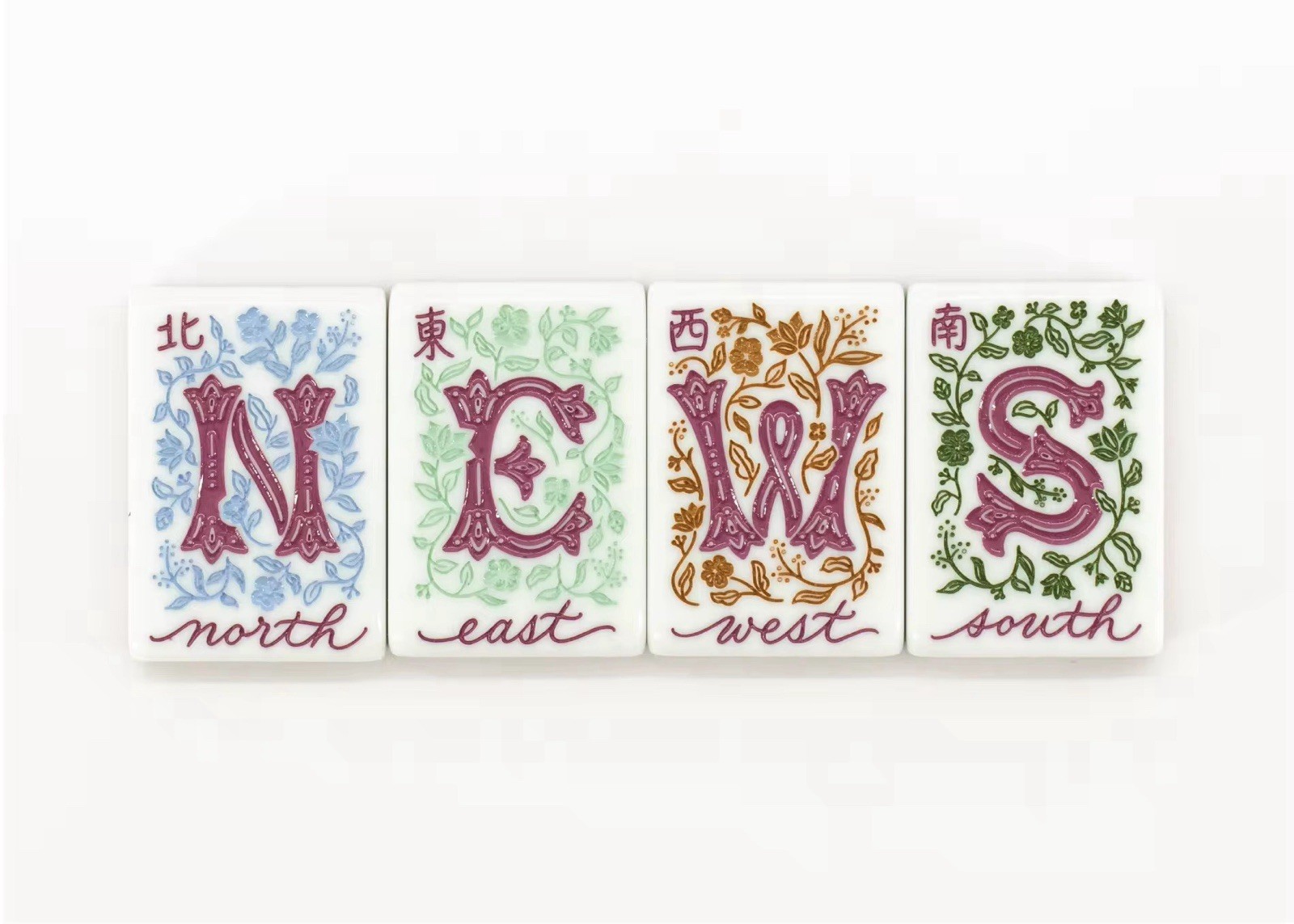 Miss Mahjong Design Hallmark Tiles Set MISS HEIRLOOM Design Mahjong Tiles