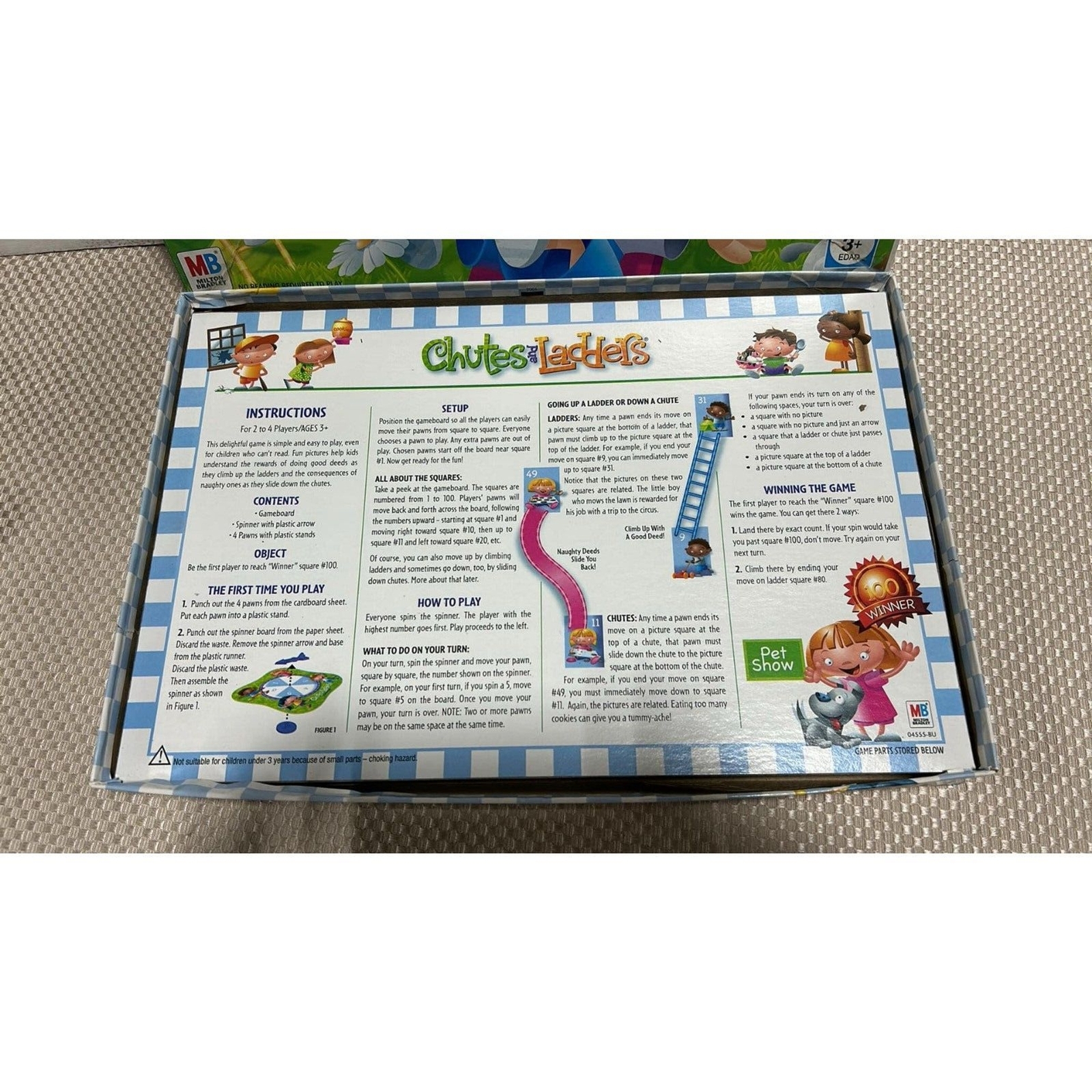 Chutes and Ladders Board Game Age 3-7 years Kids Game
