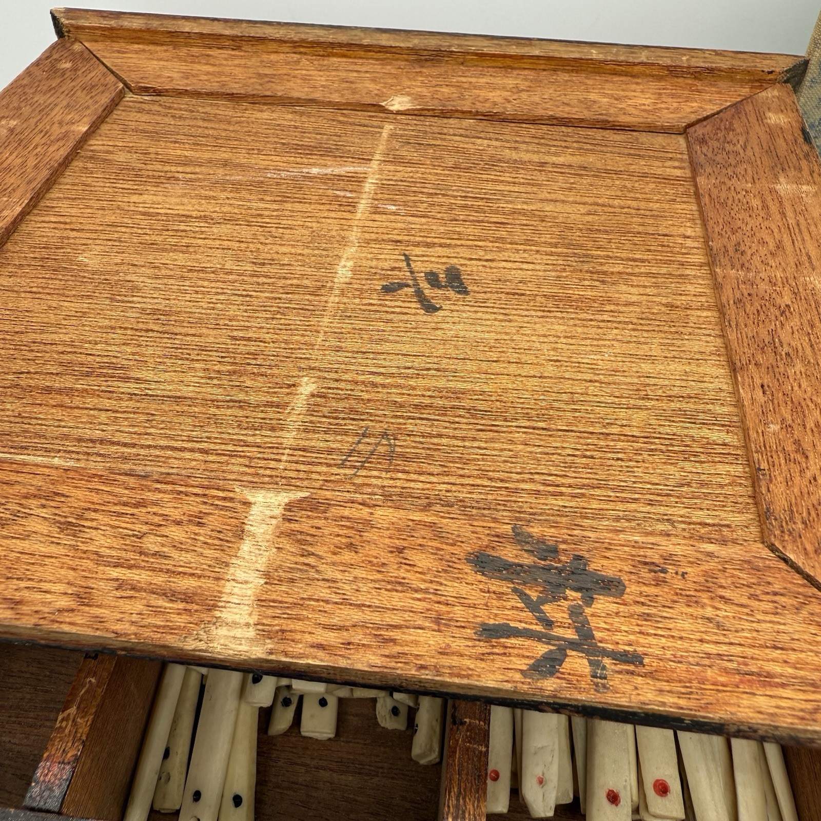 Antique Maajok/Mahjong Set With Original 1923 Book By Y.C. Kim