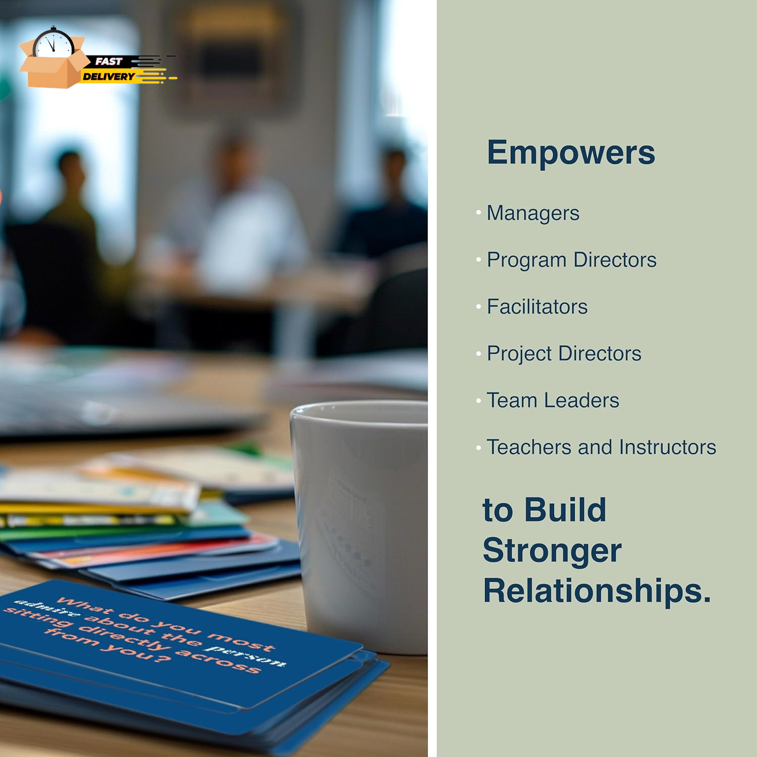 Building Blocks : Team Building Card Game for Work – 150 Conversation Starters