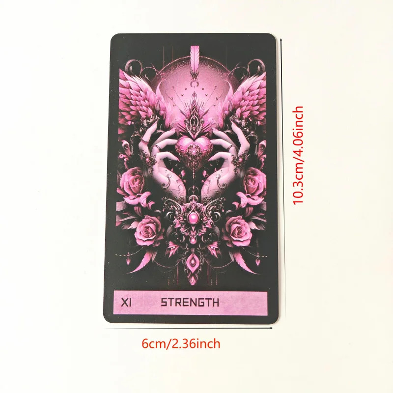 1Box 78 Cards Pink Gothic Tower Board Game English Card Game