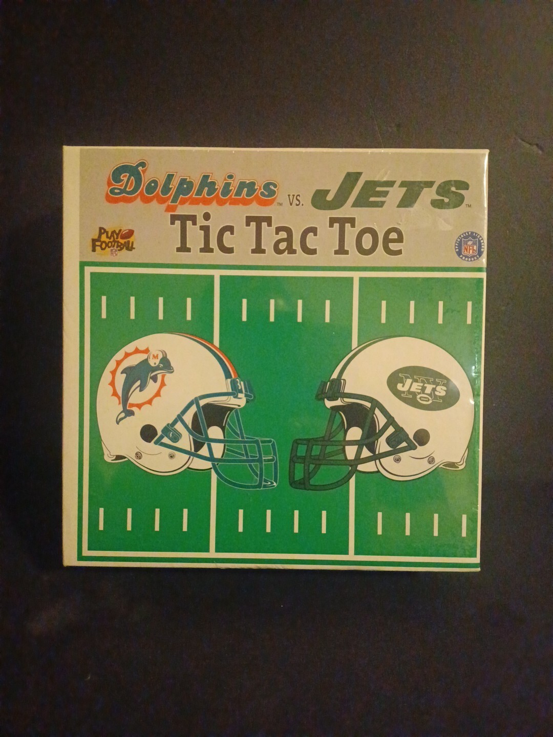 Vintage Dolphins Vs Jets Tic Tac Toe Game Board
