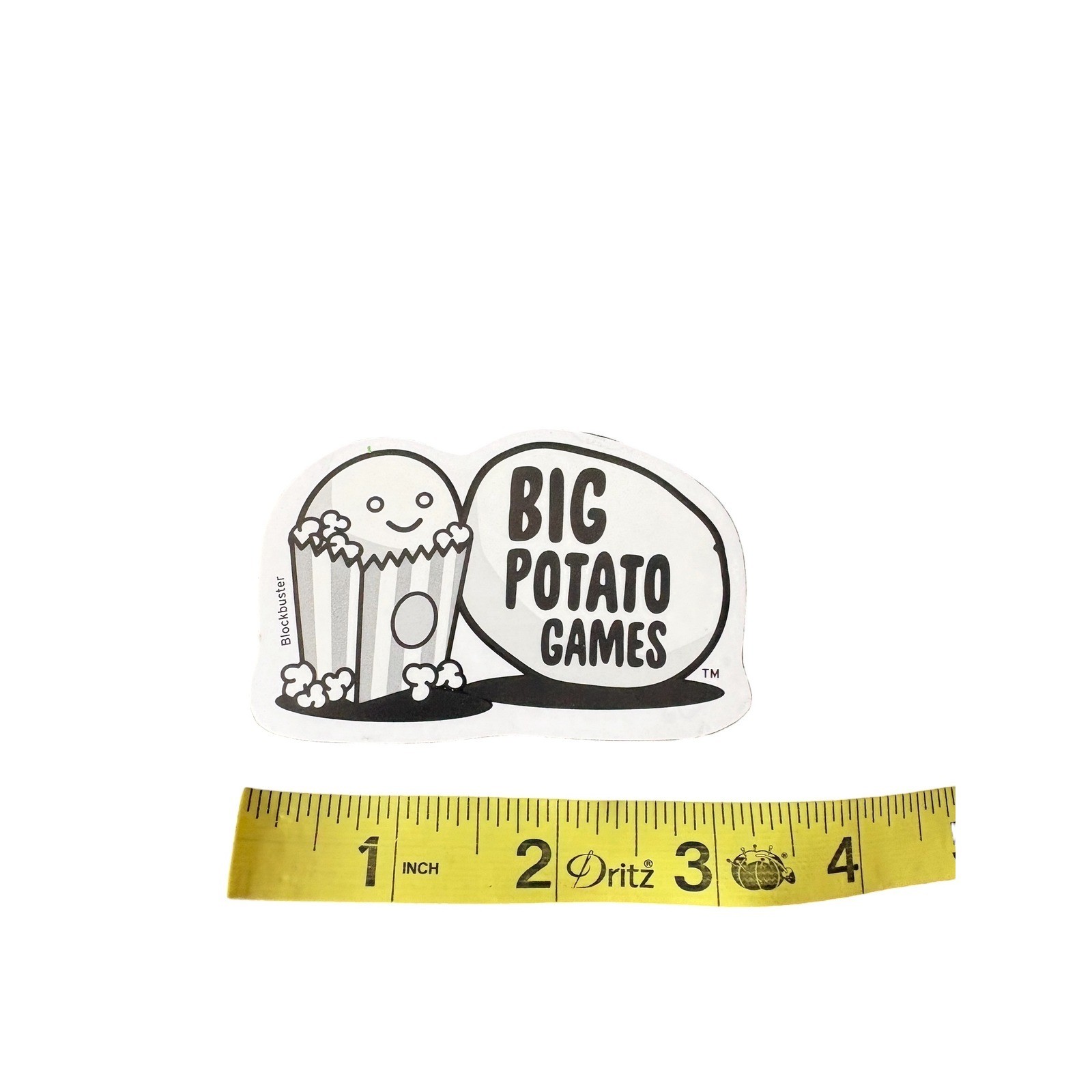 Blockbuster Party Game Big Potato Games Sticker Decal Popcorn Logo Replacement