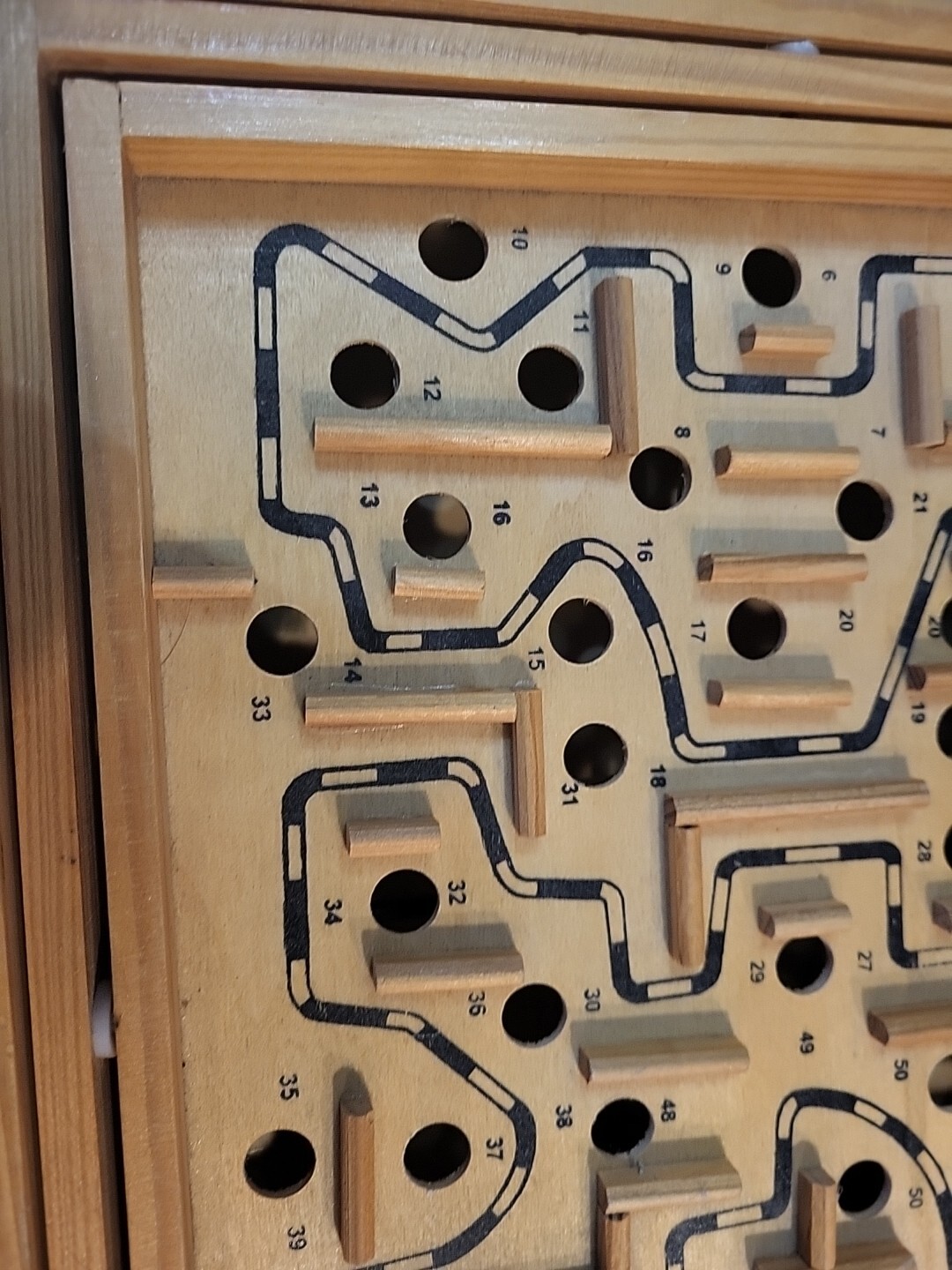Labyrinth Wooden Maze Game with One Steel Marble, Puzzle Game for Adults, Kids