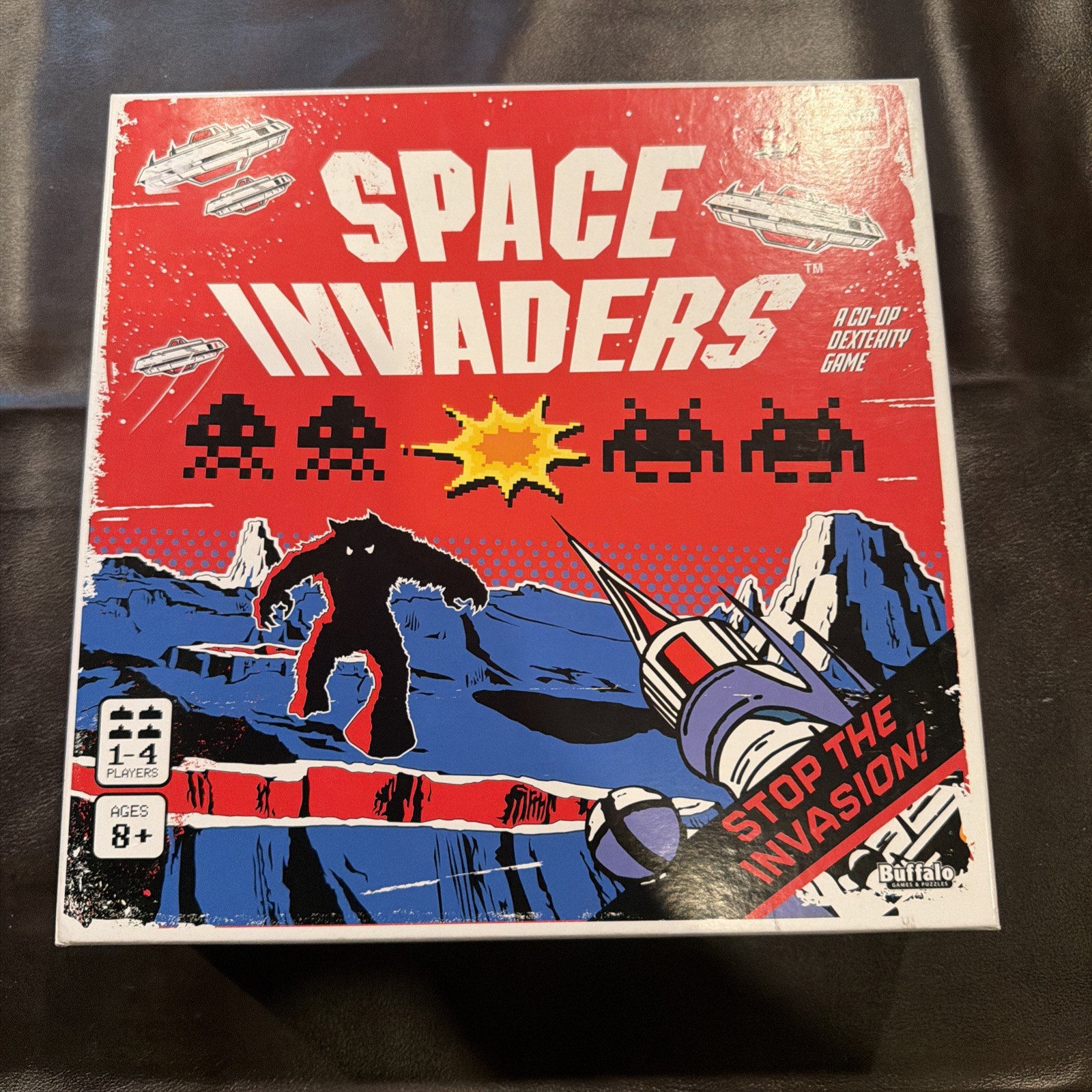 SPACE INVADERS – A CO OP DEXTERITY GAME Used Game Pieces Unpunched