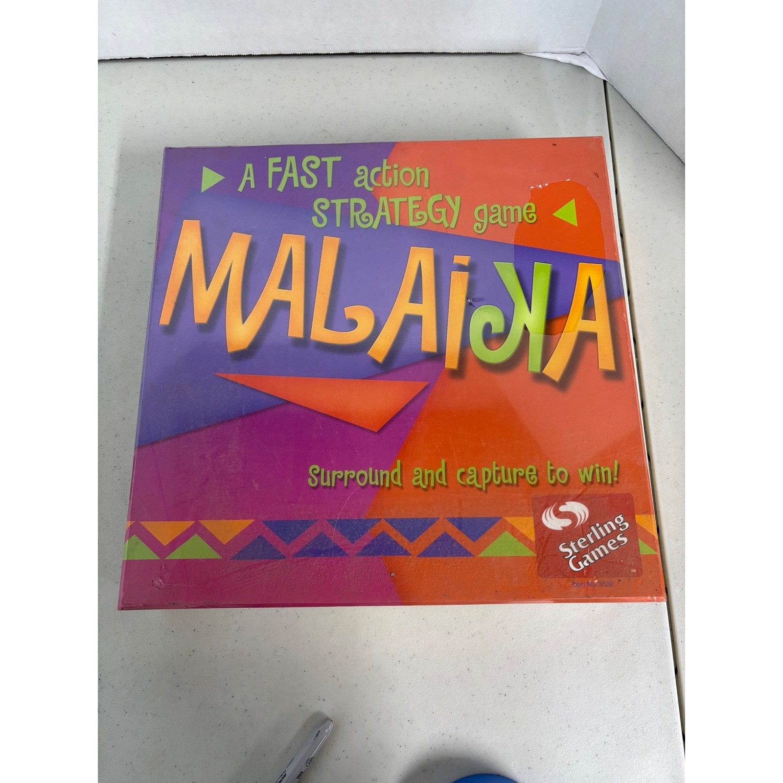 Sterling Games Malaika Strategy Board Game 2 Player Ages 10+ No 3532 New Sealed