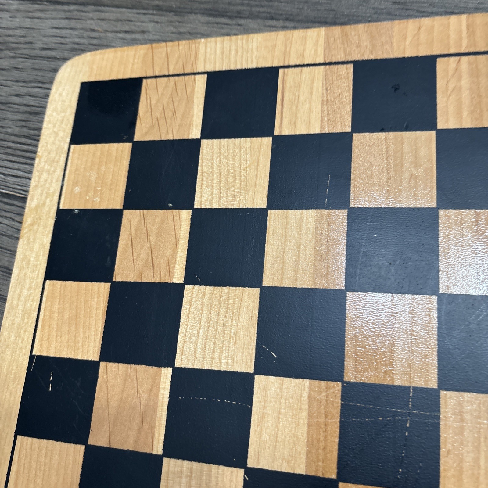 Vintage Reversible Check Board & Chinese Checker Board. 11.5” X 11.5”