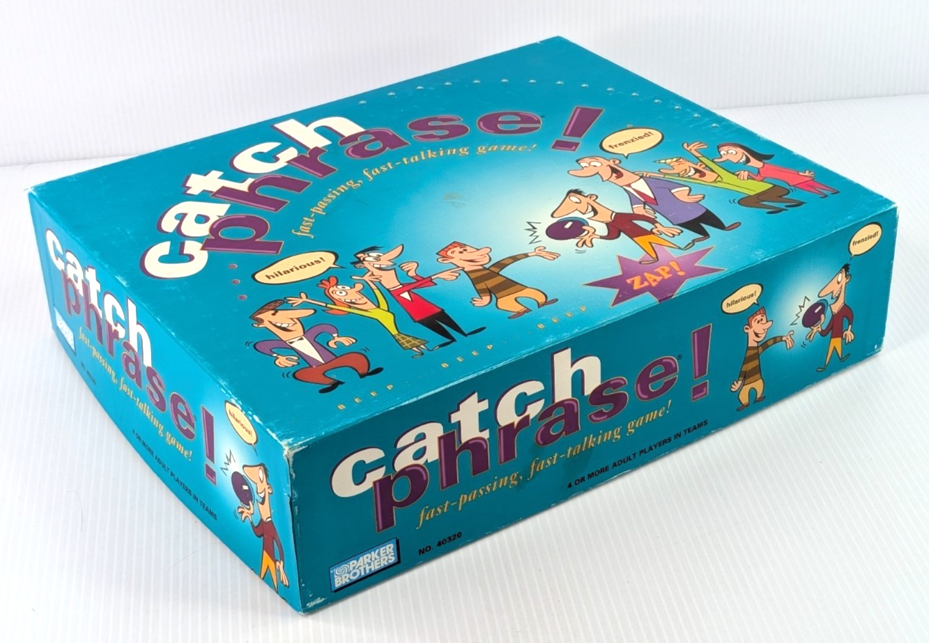 Catch Phrase Board Game 100% Complete 1994 Vintage Timer Tested & Works