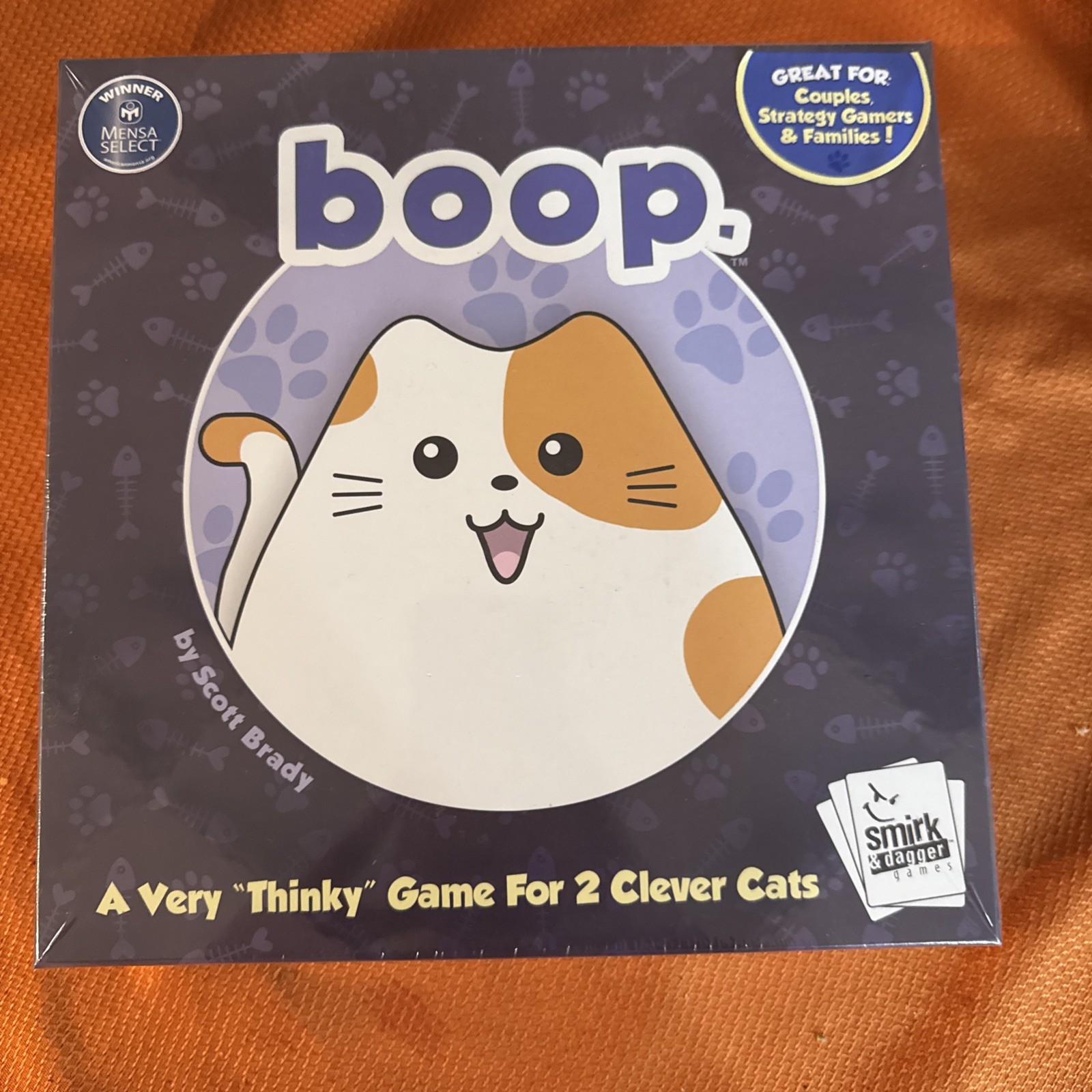 Boop Cat and Kitten Strategy Board Game by Smirk & Dagger – 2 Player Puzzle
