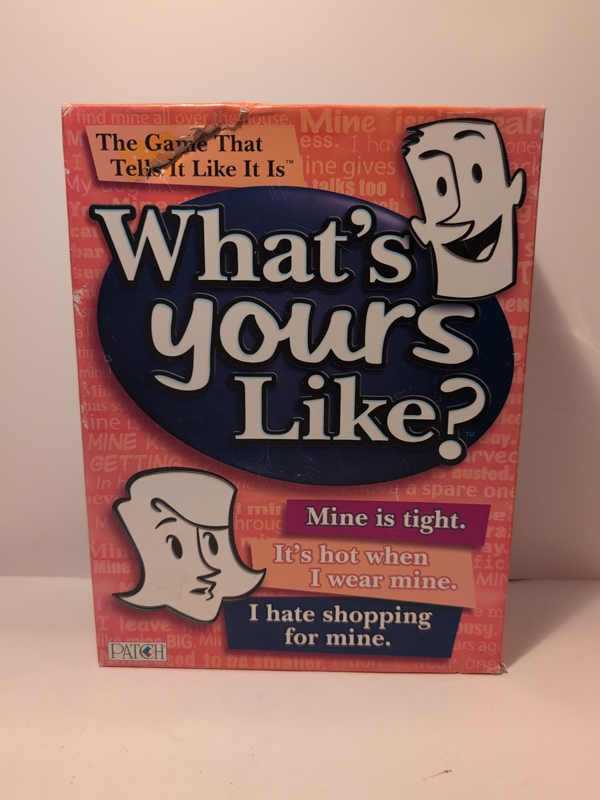 WHAT’S YOURS LIKE? Game by Patch the Game That Tells It Like it Is Age 10+ NEW