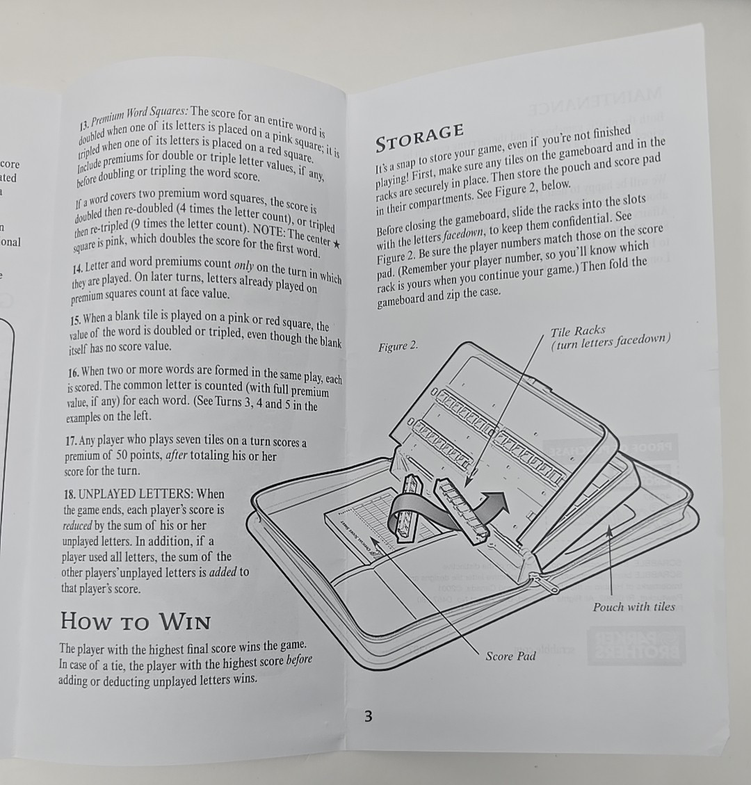 Travel Scrabble Crossword Game – Portable Travel Case Zip Close Hasbro COMPLETE