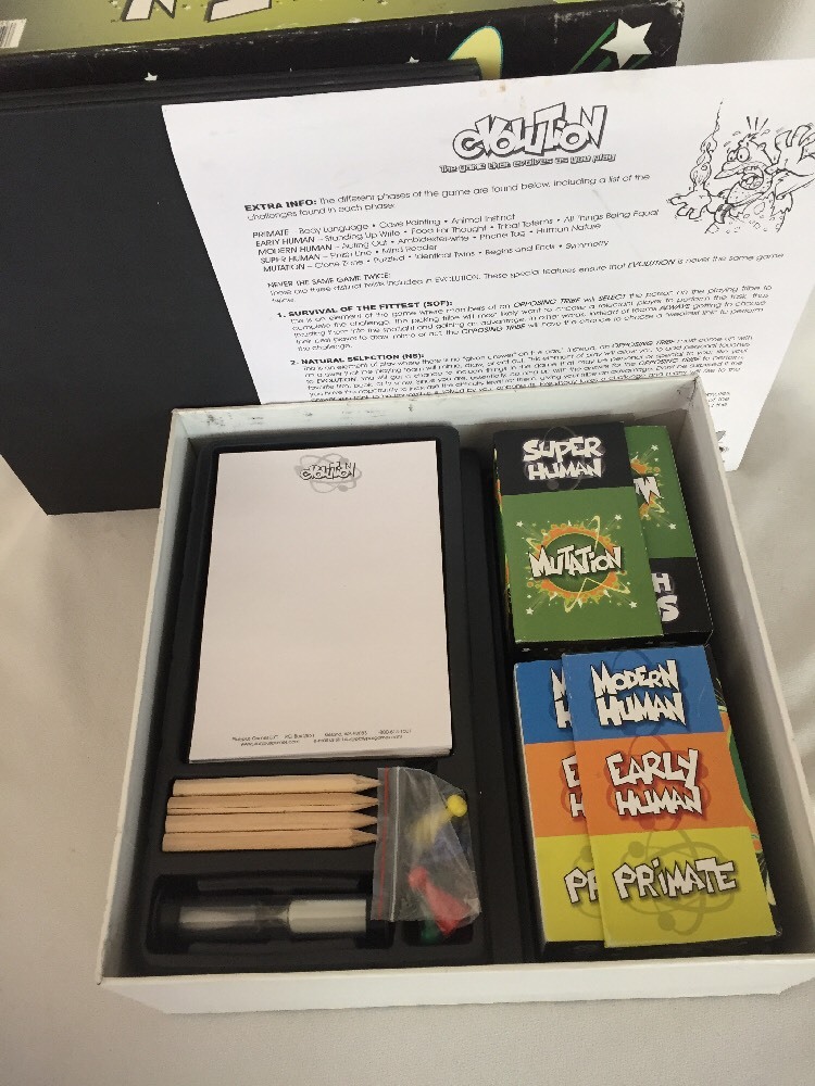 2308) Evolution Board Game – The Game That Evolves as You Play! COMPLETE