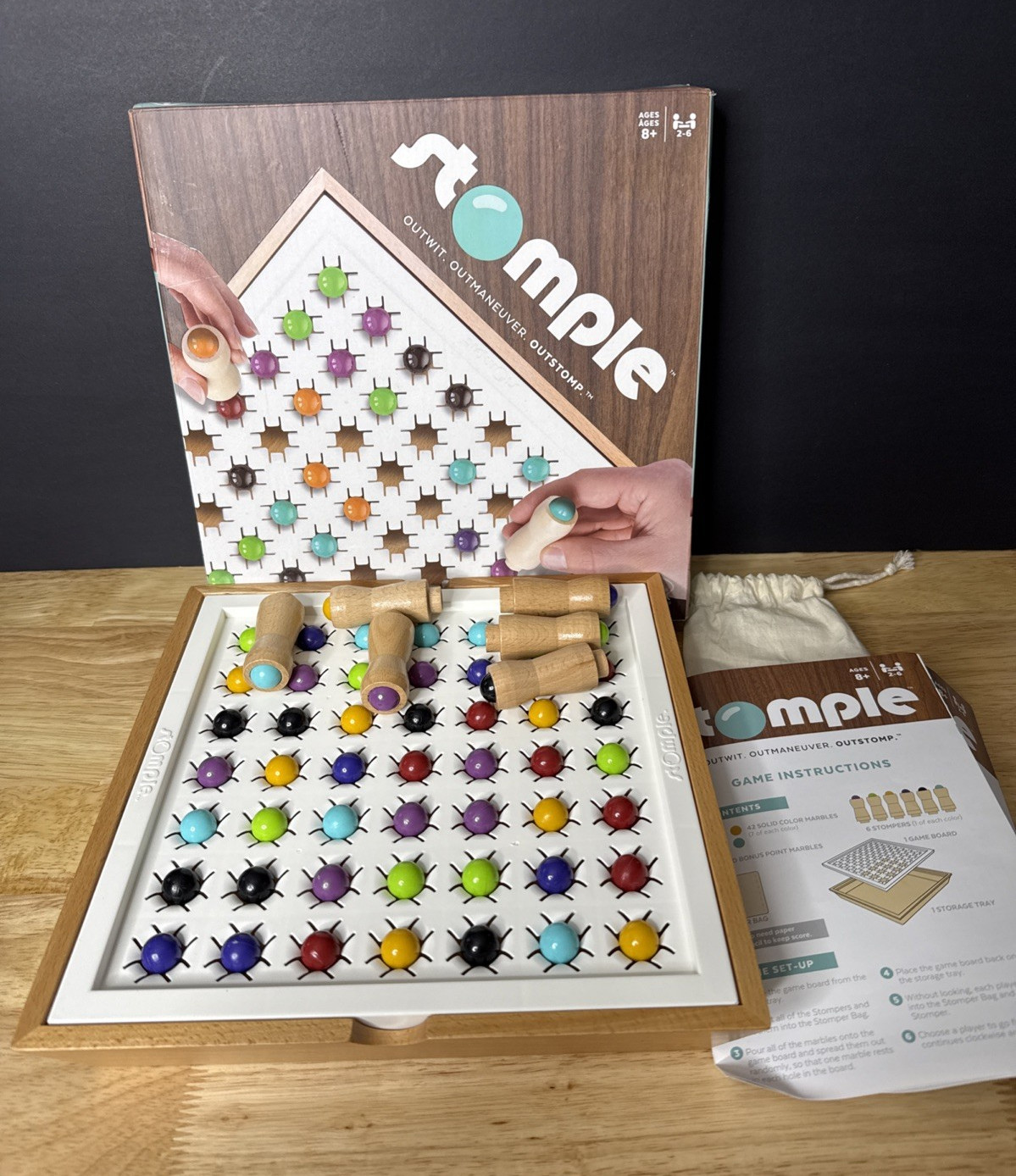 Stomple Board Game- Marbles Brain Workshop – 100% Complete French & Eng Rules