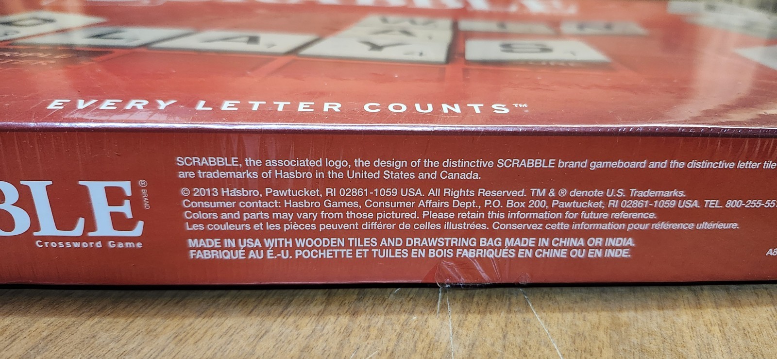 Hasbro Scrabble Game – A8166 New Sealed In Original Box
