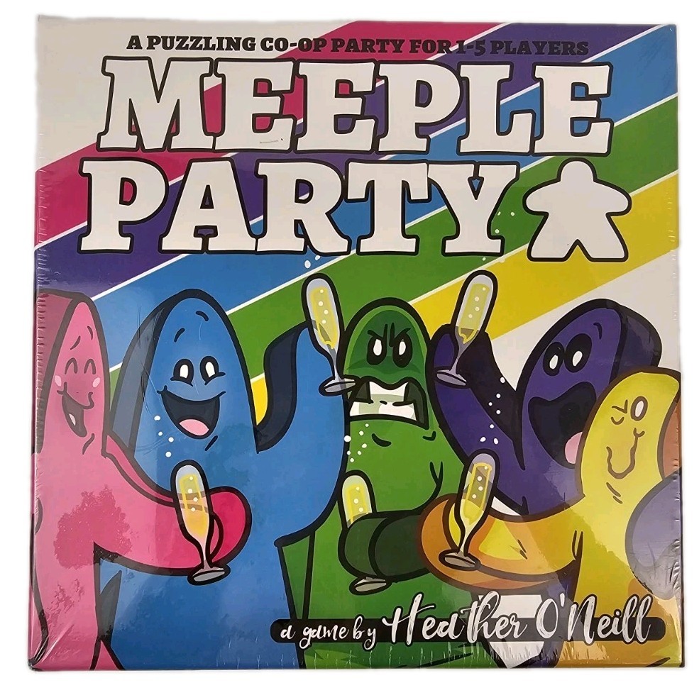 New Meeple Party Board Game Strategy Puzzling Co-Op Card Game Heather O’Neill