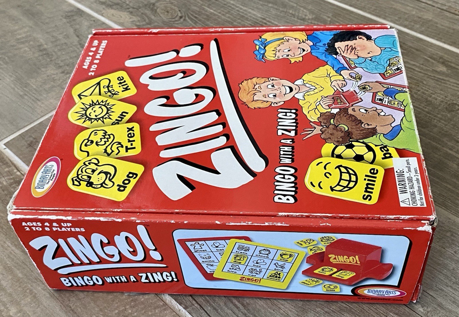 Vintage 2002 Binary Arts “ZINGO! BINGO with a ZING!” Game Ages 4+, 2-8 Players