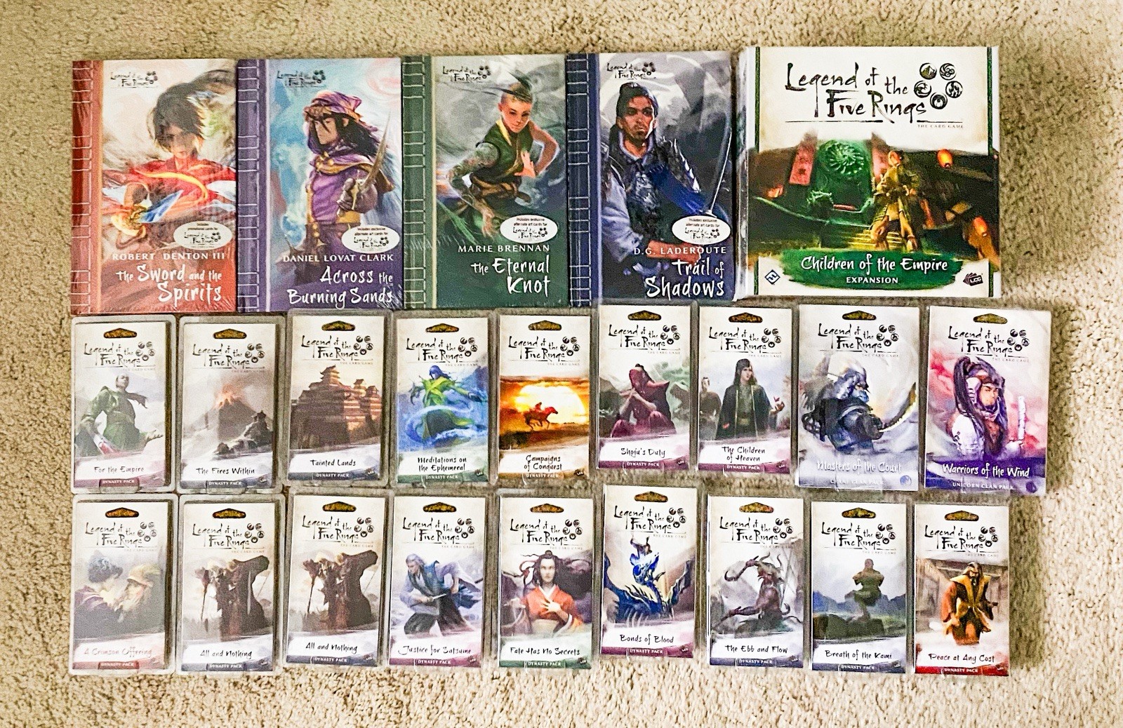 Legend Of The Five Rings LCG Expansion Lot (23 Items) New Factory Sealed