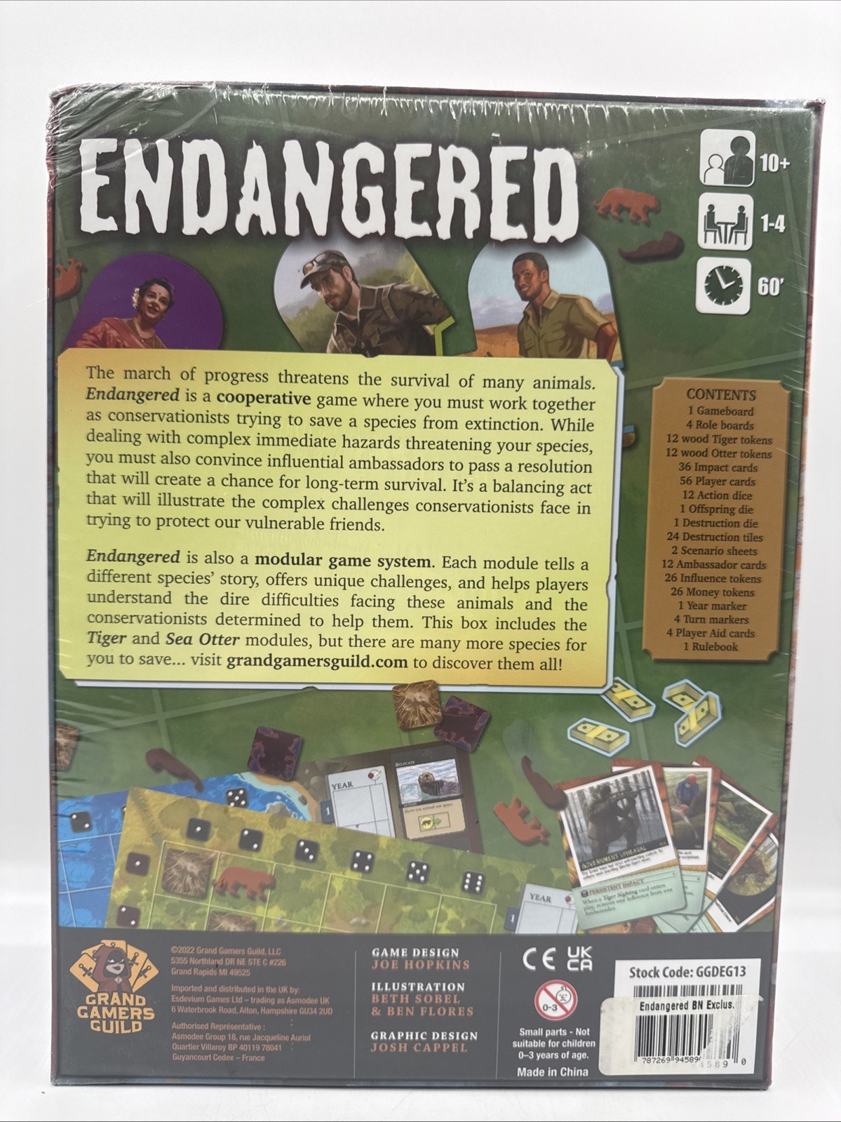 Endangered Survival Game Joe Hopkins Grand Gamers Guild 2022 NIP