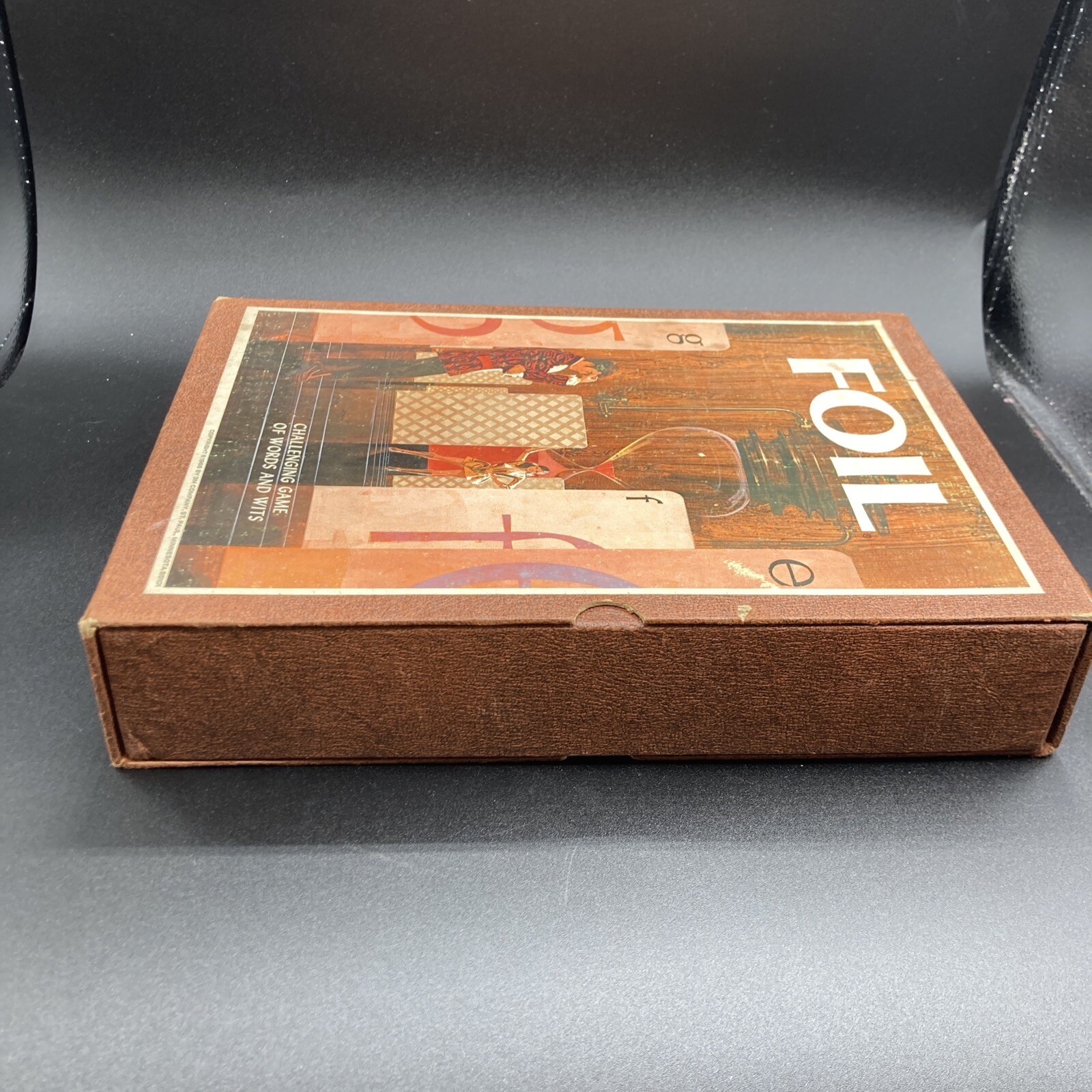 Vintage 1971 FOIL 3M Bookshelf Game of Words and Wits – Complete! Game Night