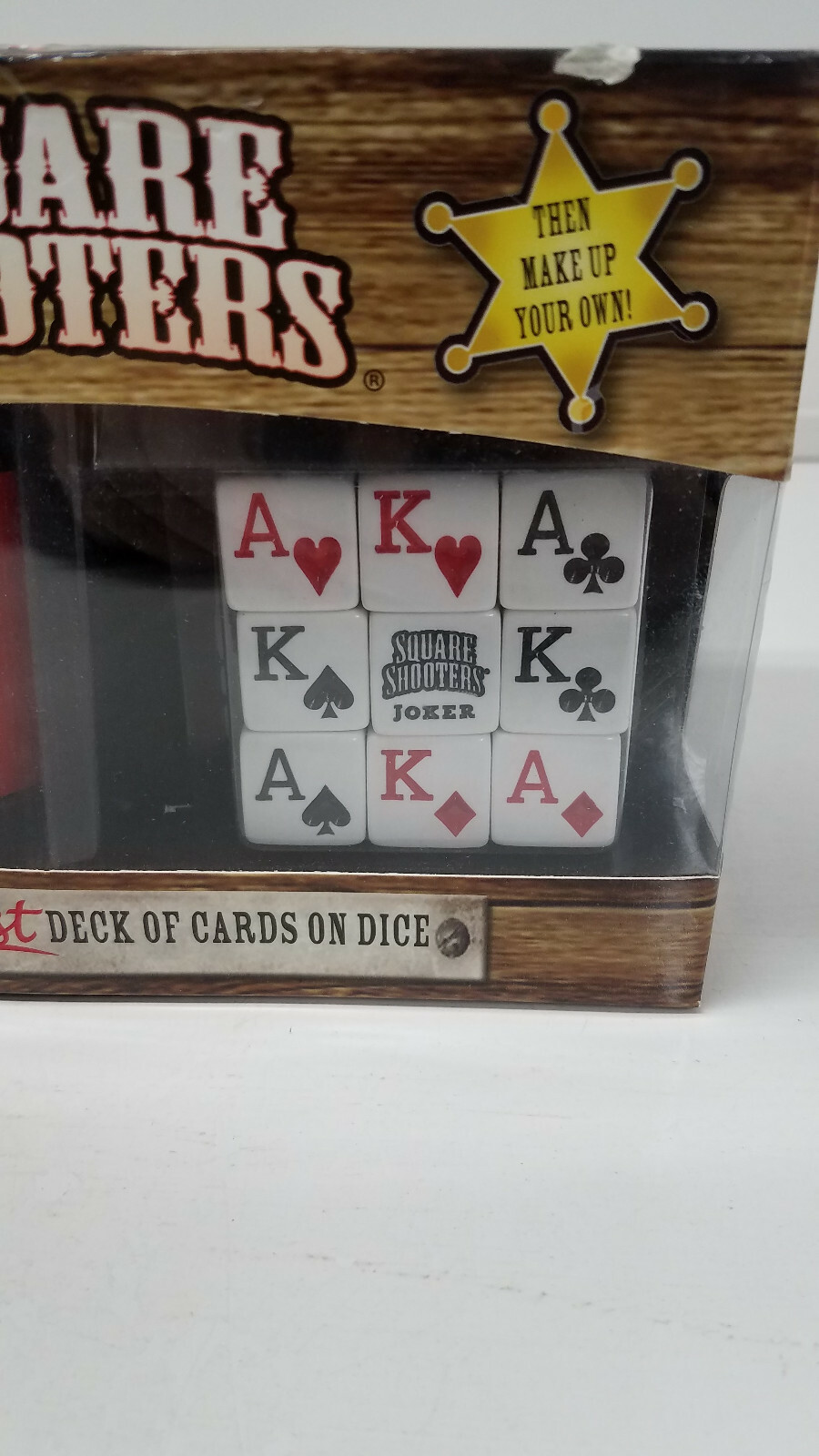 NIB Square Shooters Deluxe – The First Deck of Cards on Dice Game by Heartland