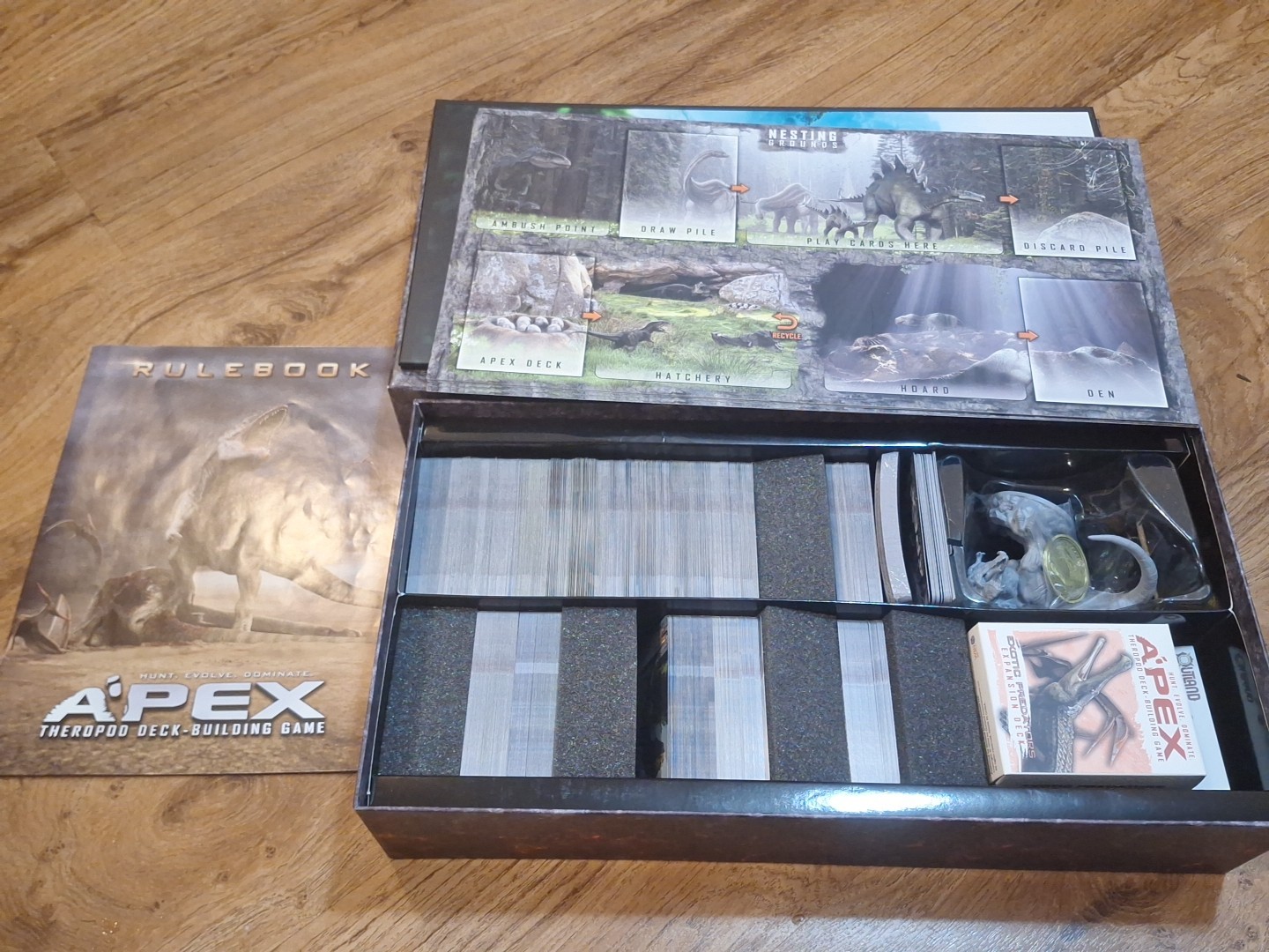 Die Hard Games Apex Theropod Deck Build Game with Expansions