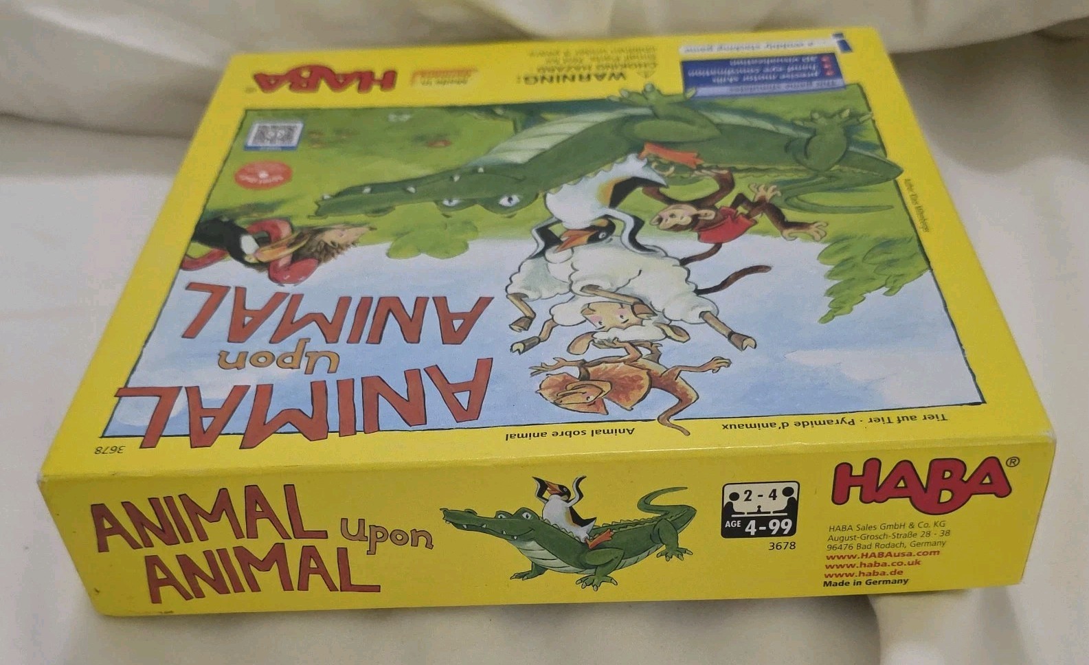 Haba Animal Upon Animal Wood Stacking Game Made in Germany Complete