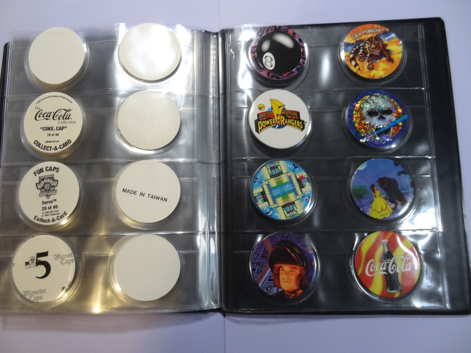 Pogs * 100 Miscellaneous Variety in Binder * 5 Slammers * Plastic & Metal