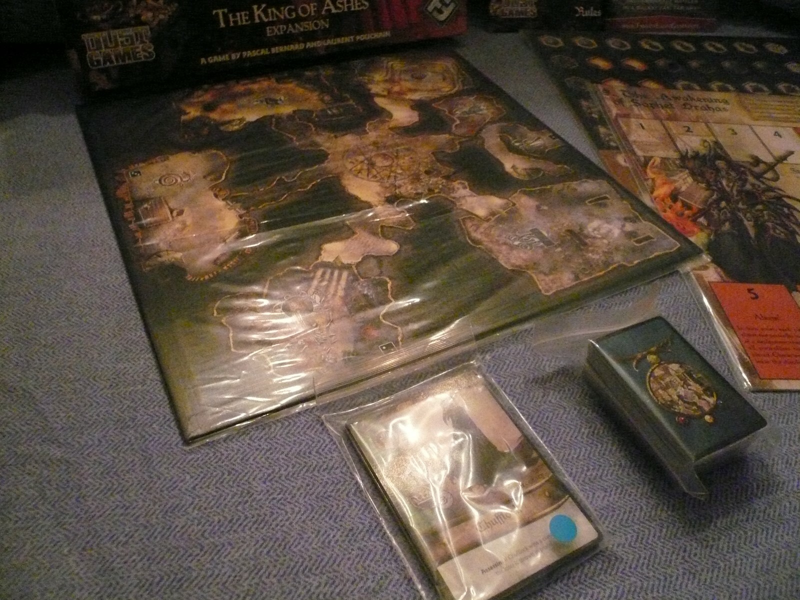 CADWALLON CITY OF THIEVES The King Of Ashes Expansion by Fantasy Flight. 2012.