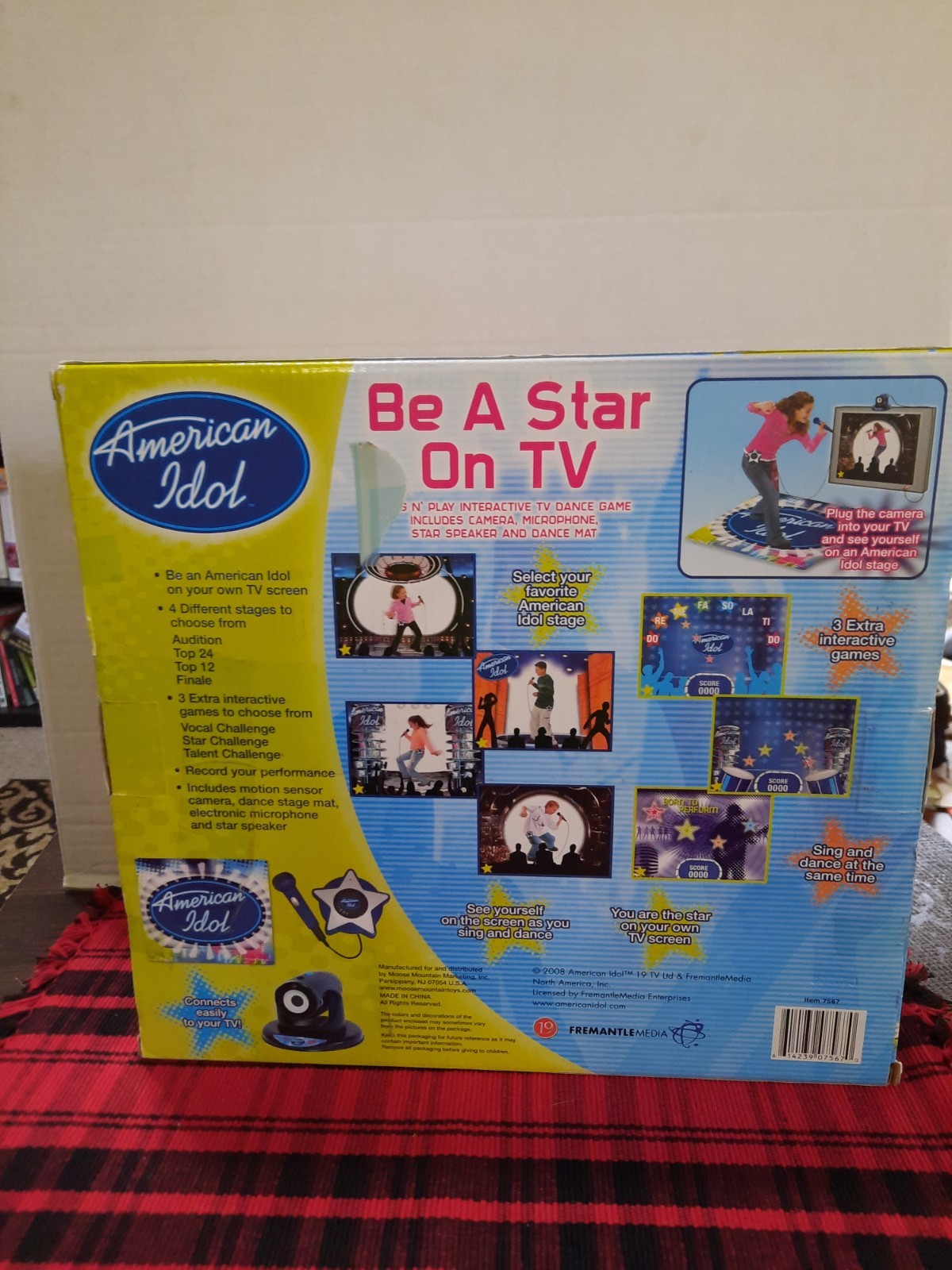 Rare 2008 American Idol “Be A Star On TV” Plug & Play Interactive Video Game
