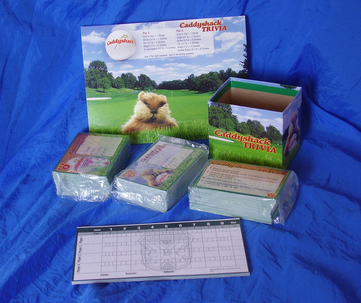 Caddyshack Trivia Game Play-A-Round 1000 Questions Unopened Contents
