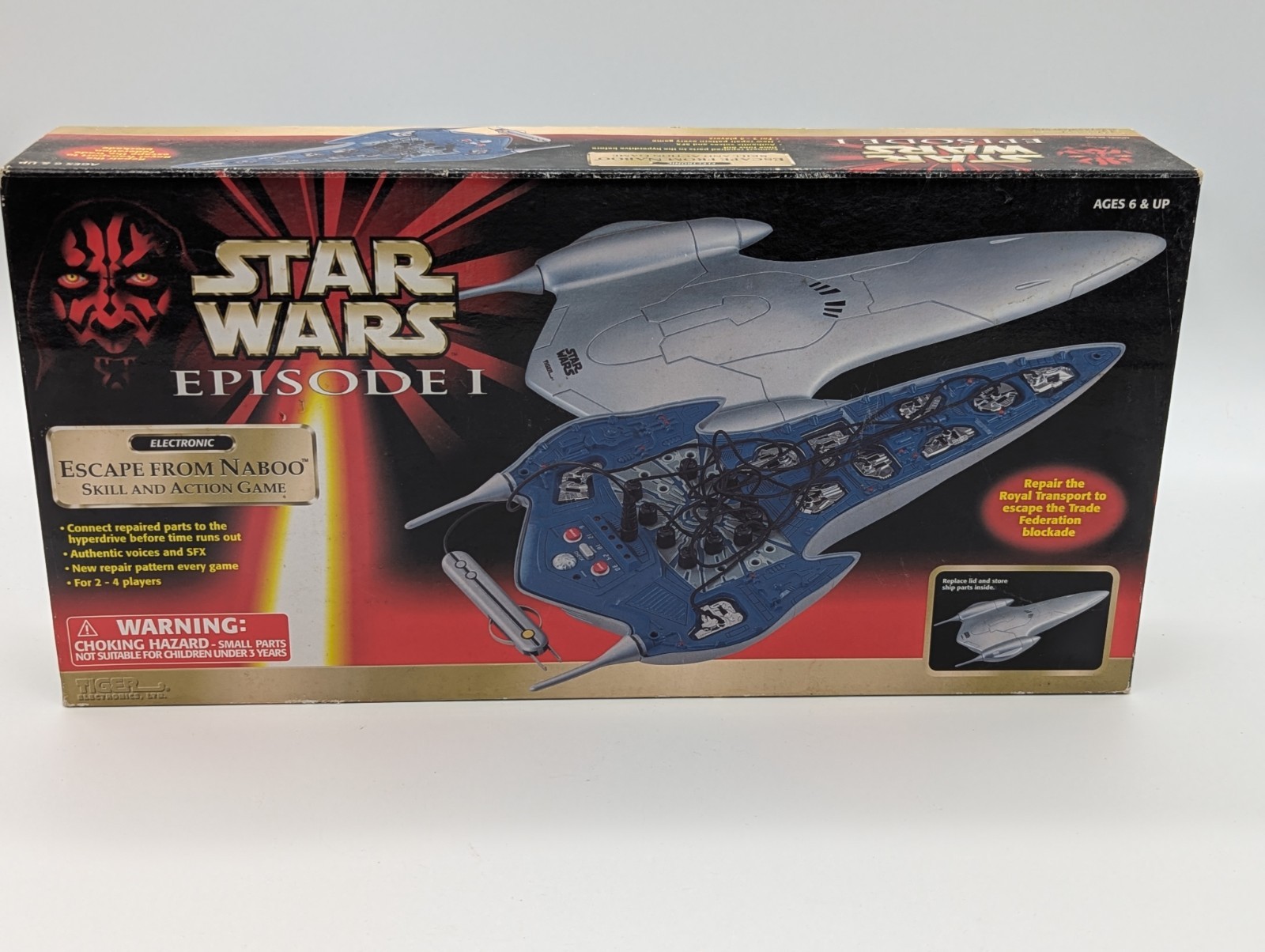 1999 Star Wars Episode 1 “Escape from Naboo” Electronic Skill and Action Game
