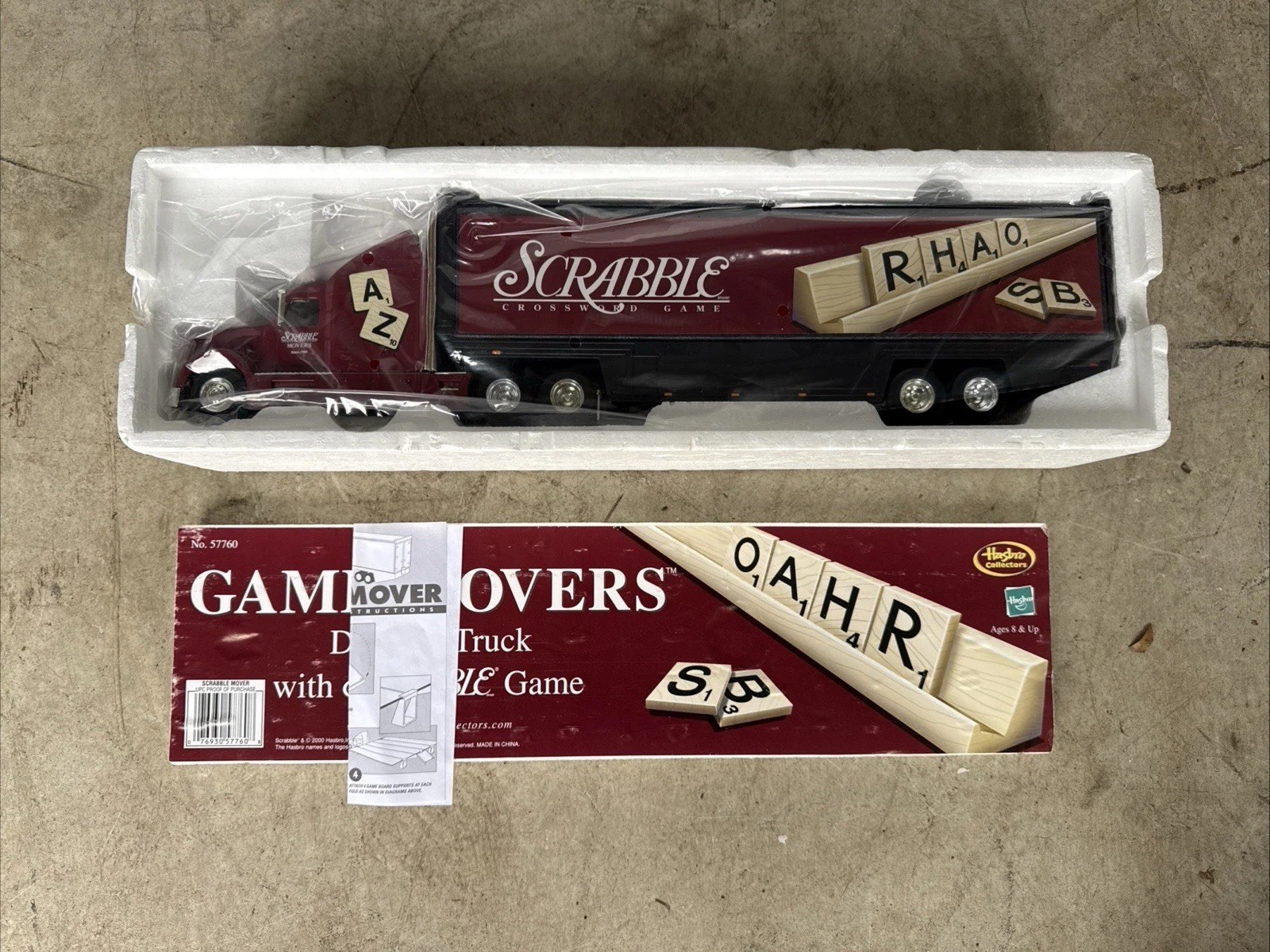 NEW Hasbro Collectors Game Movers Die-Cast Truck with Scrabble Game 55760 Cool
