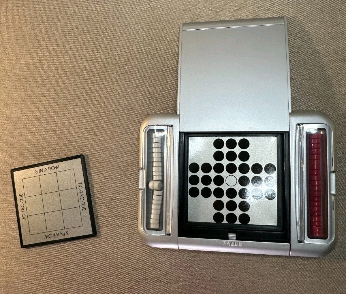 Totes 5-in-1 Magnet Travel Game Set Chess Checkers Solitaire Tic Tac Toe