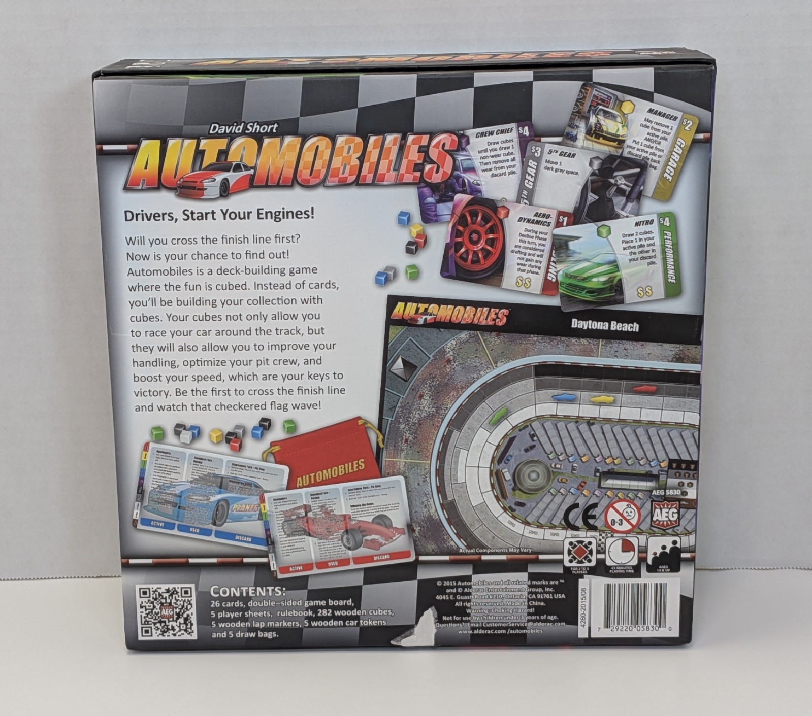 Automobiles Board Game AEG Alderac Entertainment Group 2015 Open Box Unplayed