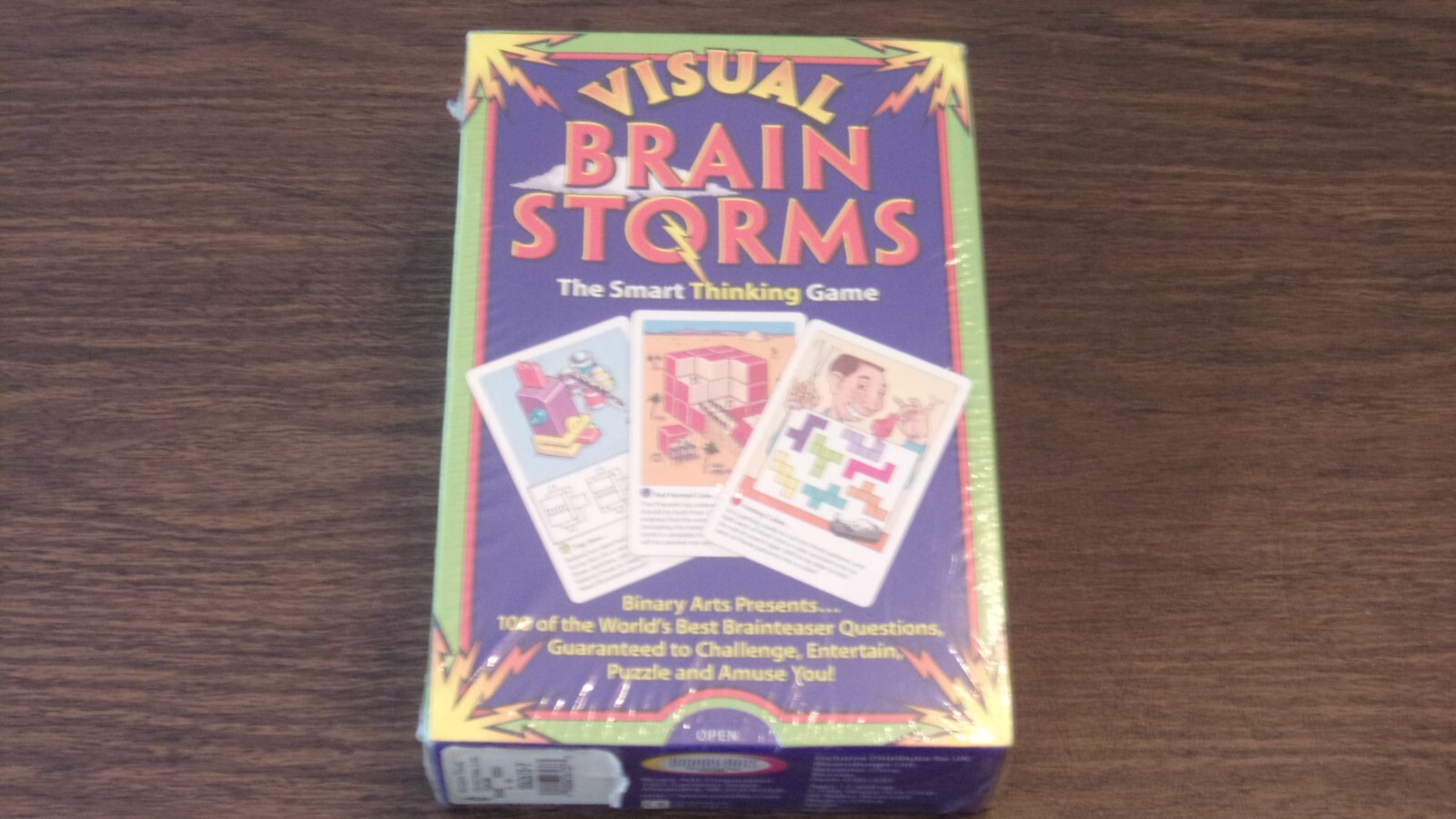NIB Visual Brain Storms The Smart Thinking Game By Binary Arts #6550 Brainstorms