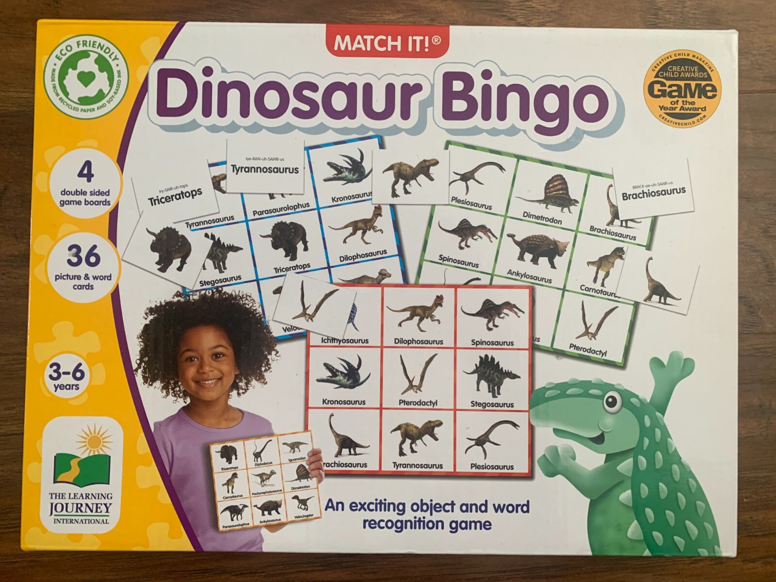 Dinosaur Game Lot: Dinosaur Bingo+24Pc Puzzle+3 Books+Dino Valentines Mailbox