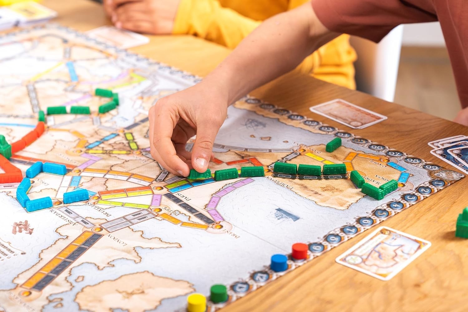 European Railway Strategy Board Game Family Adventure Train Game 2-5 Players