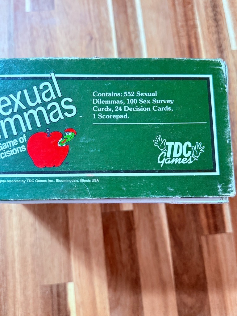 Sexual Dilemmas Adult Party Board Game Complete Vintage TDC Games