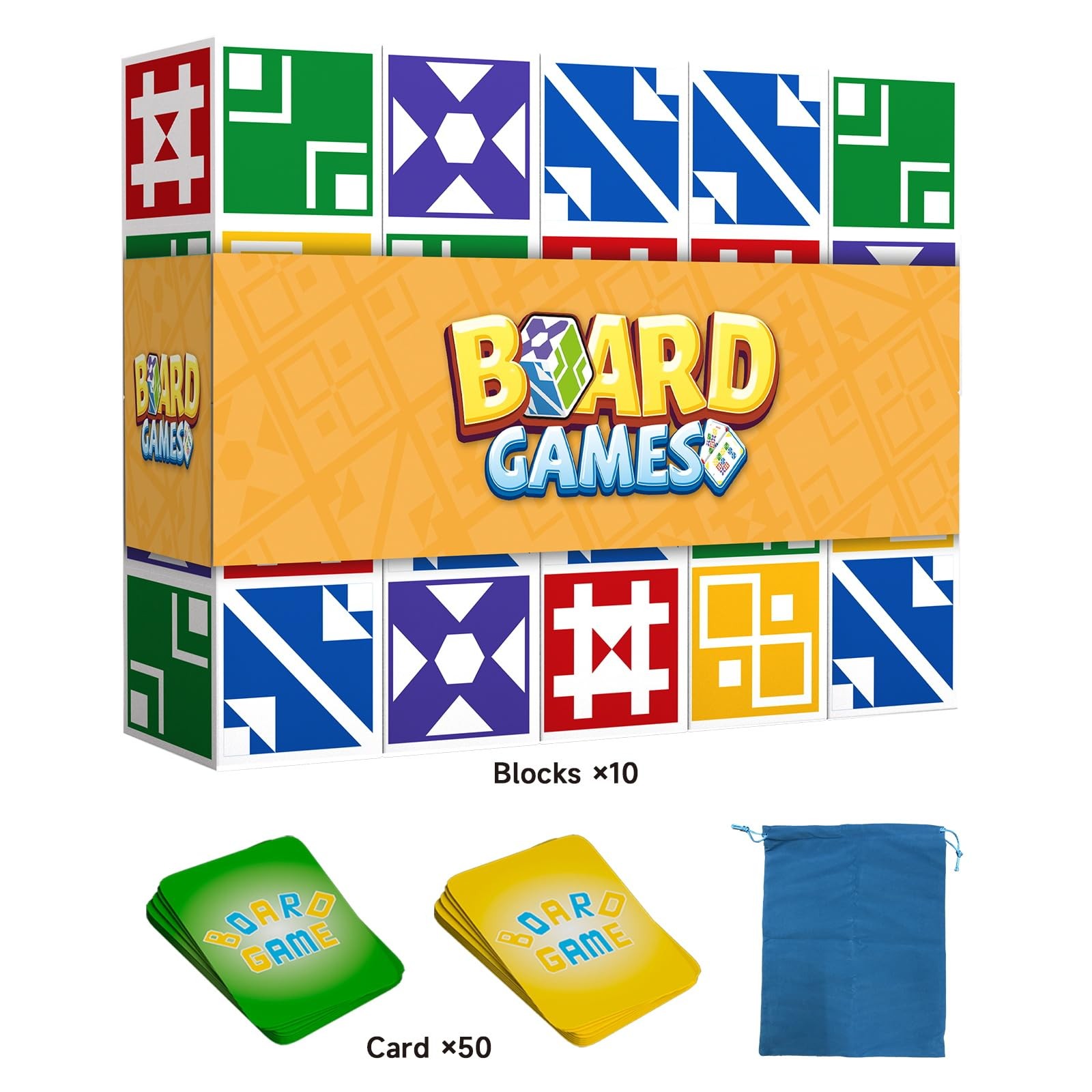 Family Matching Game for Kids & Adults, Block Puzzle Board Games for Boys & Girl