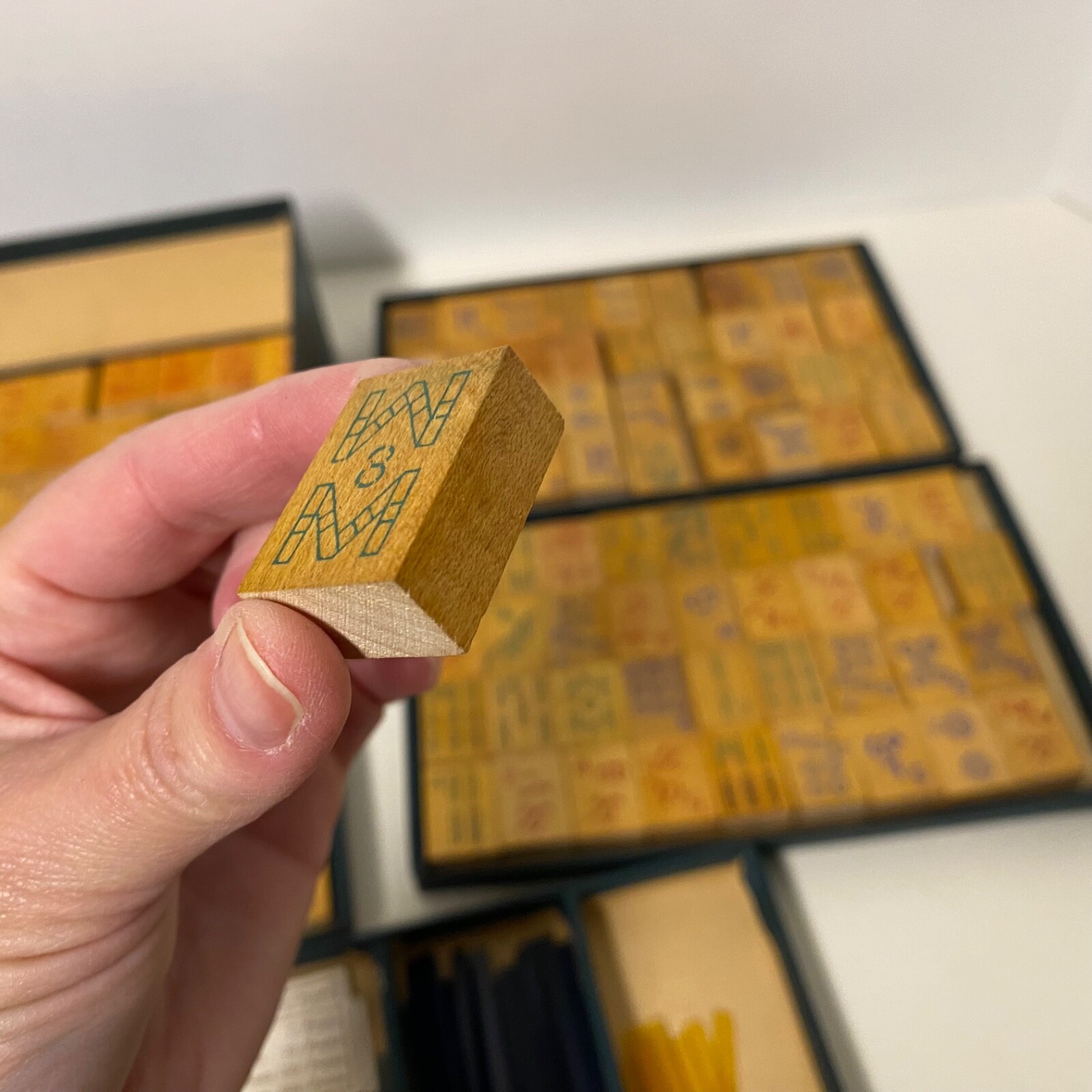 Vintage 1920s Mahjong Ancient Game Of Mandarines China Complete W Box & Book