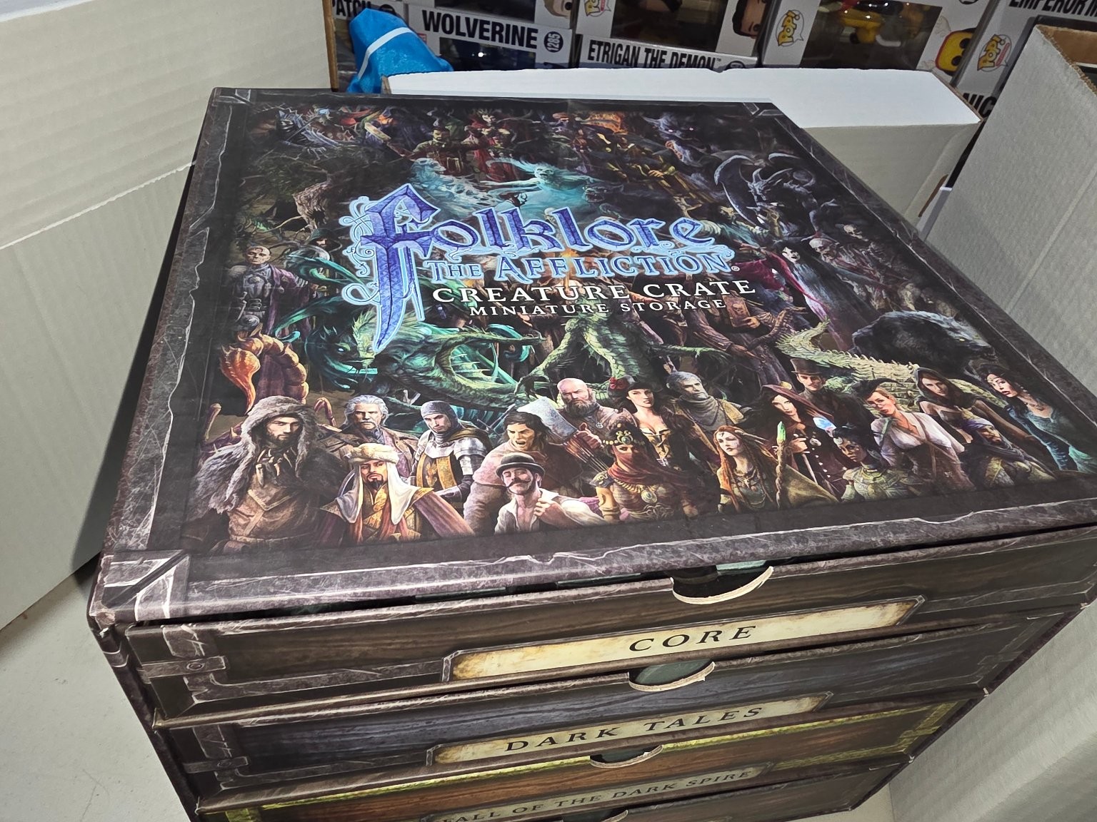 Folklore: The Affliction Creature Crate Miniature Storage Greenbrier Games 2020