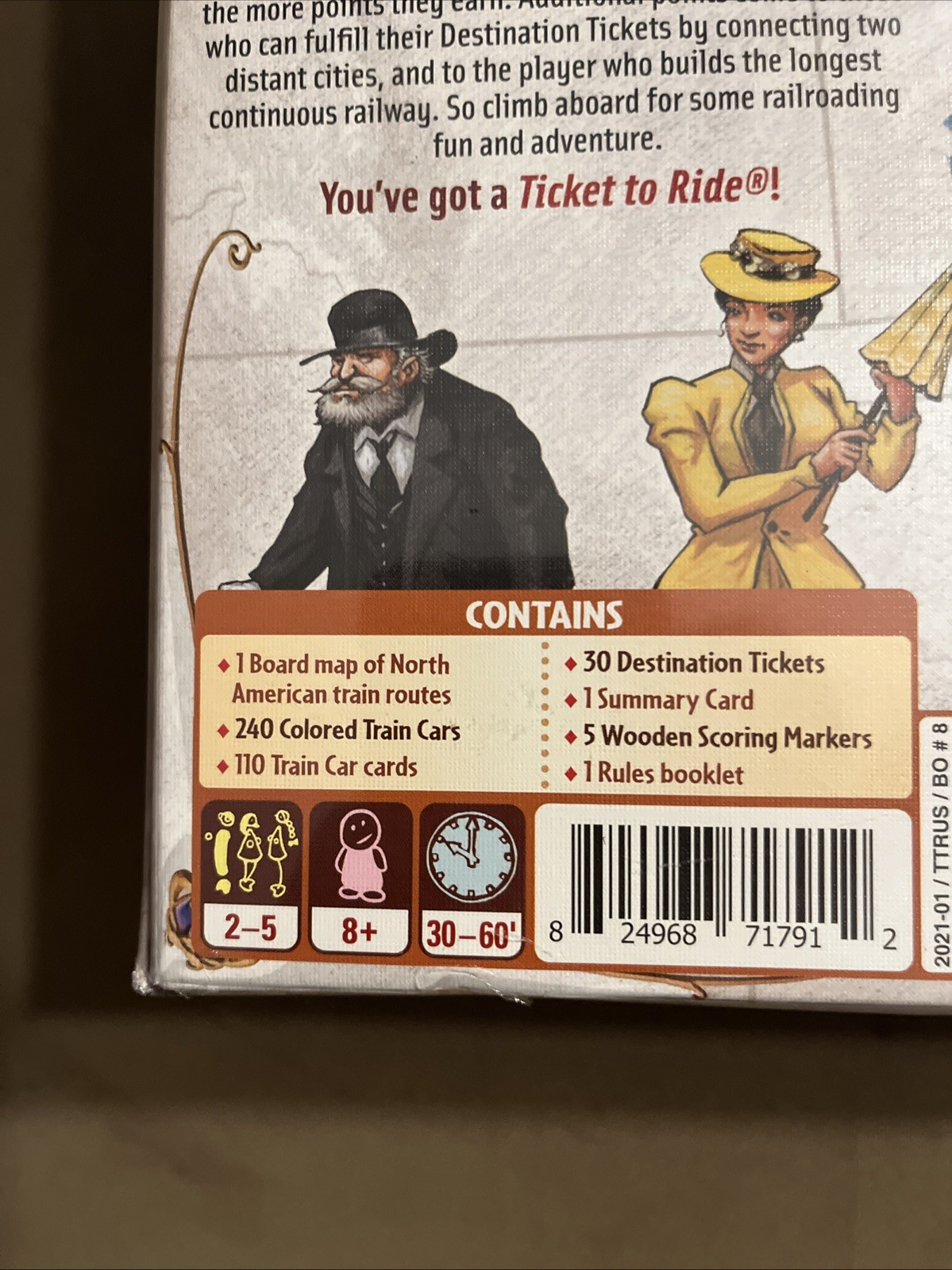 Days of Wonder Ticket to Ride 7201 Alan R. Moon