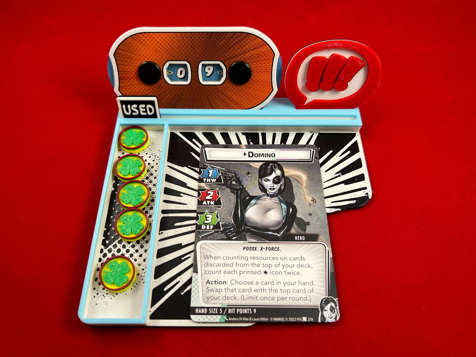 Marvel Champions™ compatible Hero Dashboard/Tray Custom 3D printed