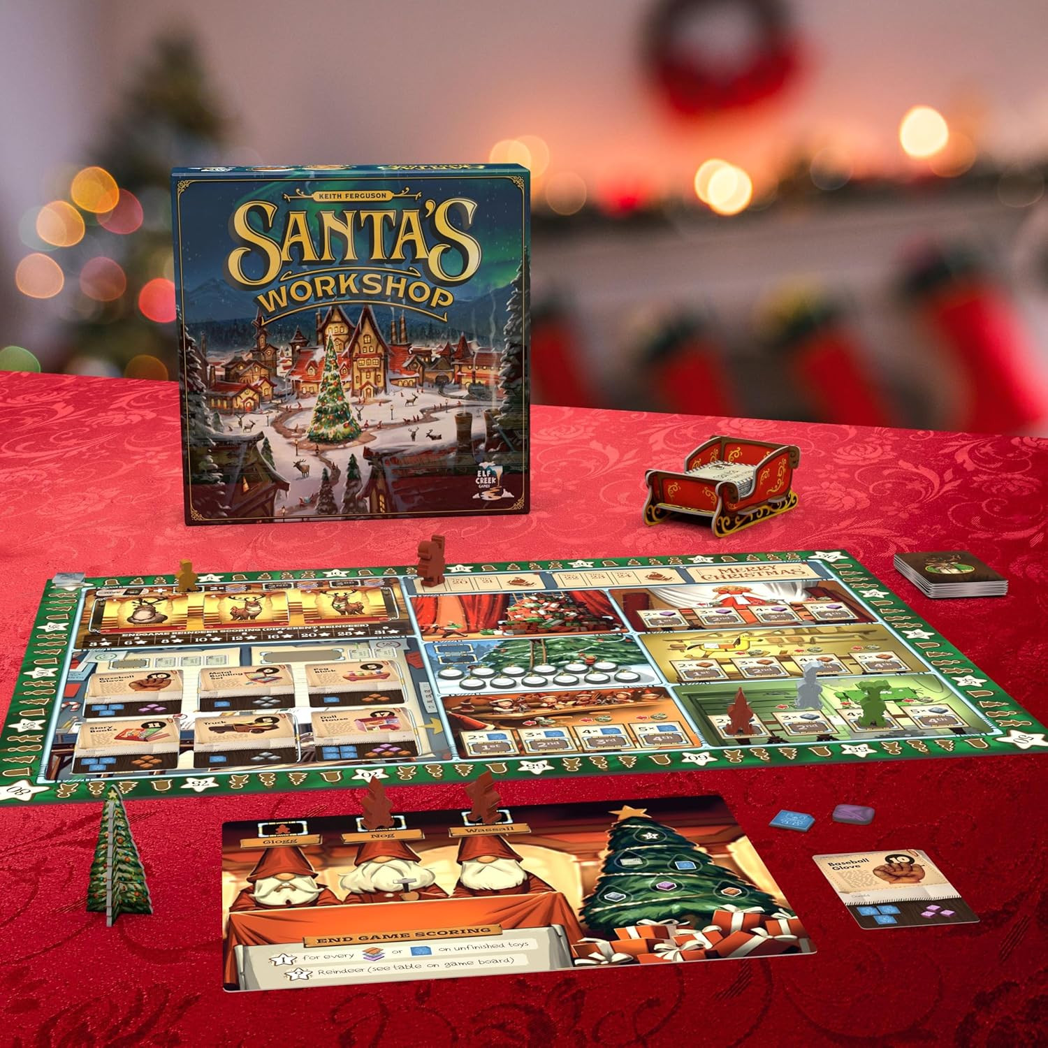 Santa’S Workshop Standard Edition – Christmas-Themed Board Game by Elf Creek