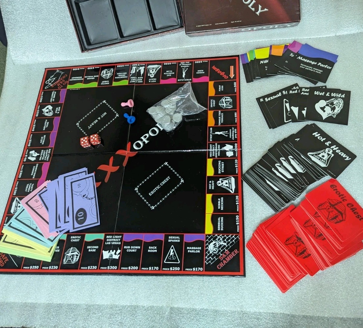 XXXOPOLY Adult Board Game Complete All Included Ages 18 & Up 3DP Fusion, Inc.