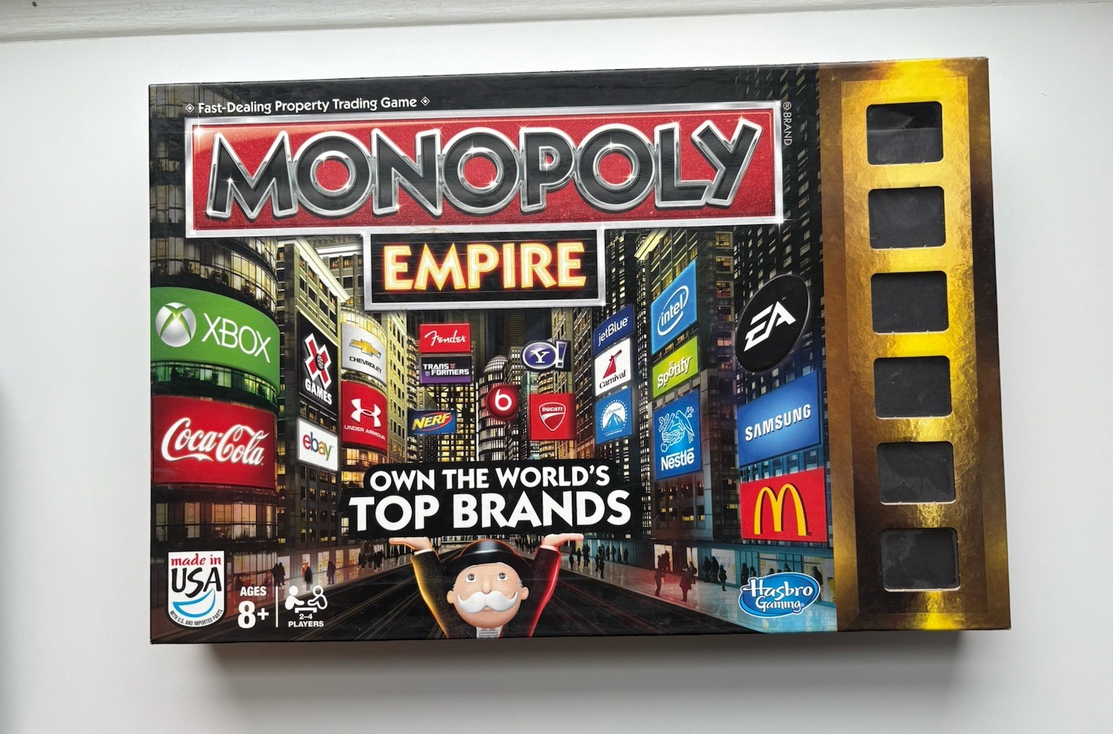 Hasbro Monopoly Empire Board Game Branded Tokens Empire Cards Ages 8+ Complete
