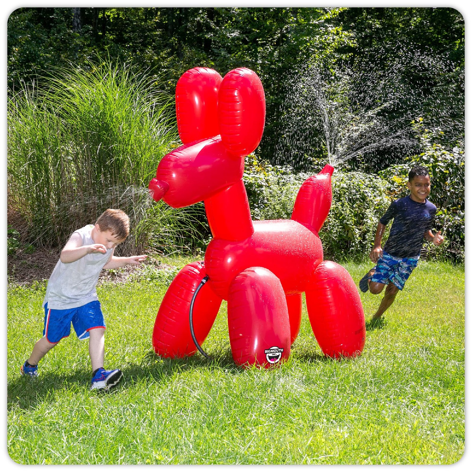 Inflatable Balloon Dog Sprinkler 6 Feet Tall Kids Water Toy Multi 22-BYS-4001