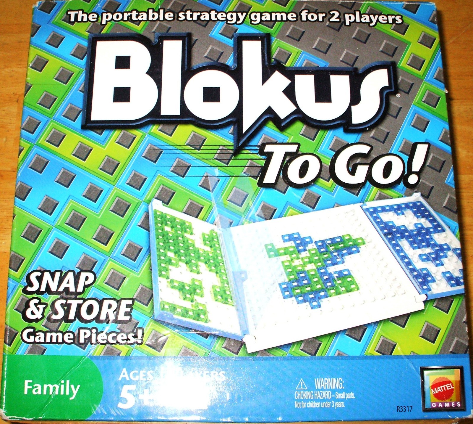Blokus To Go for 2 Players COMPLETE! Mattel 2009 Storage Trays Travel EXCELLENT!