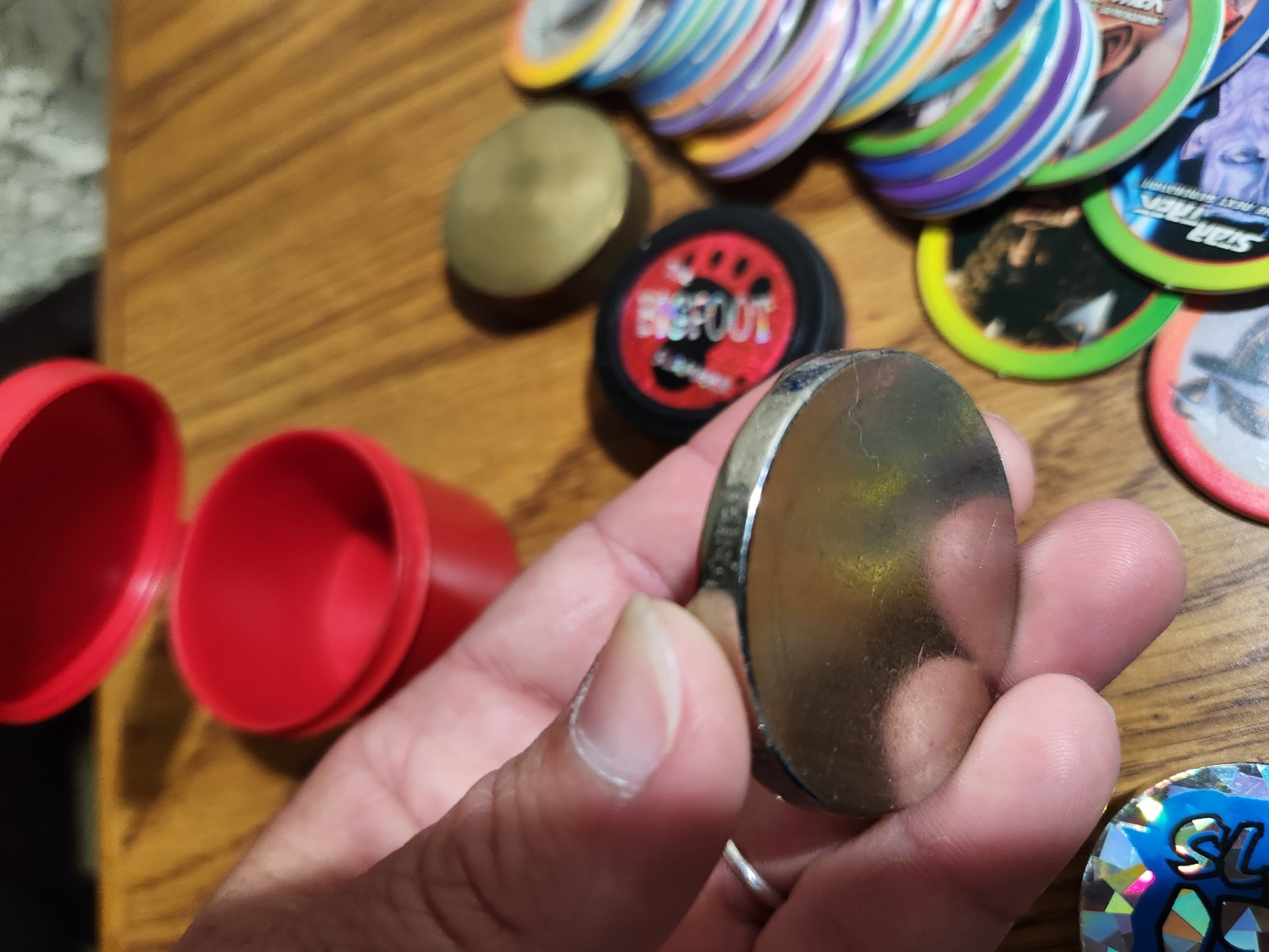 HTF Vintage Lot of 150+ Star Trek Milk Caps POGs 4 Slammers & 4 Containers Game